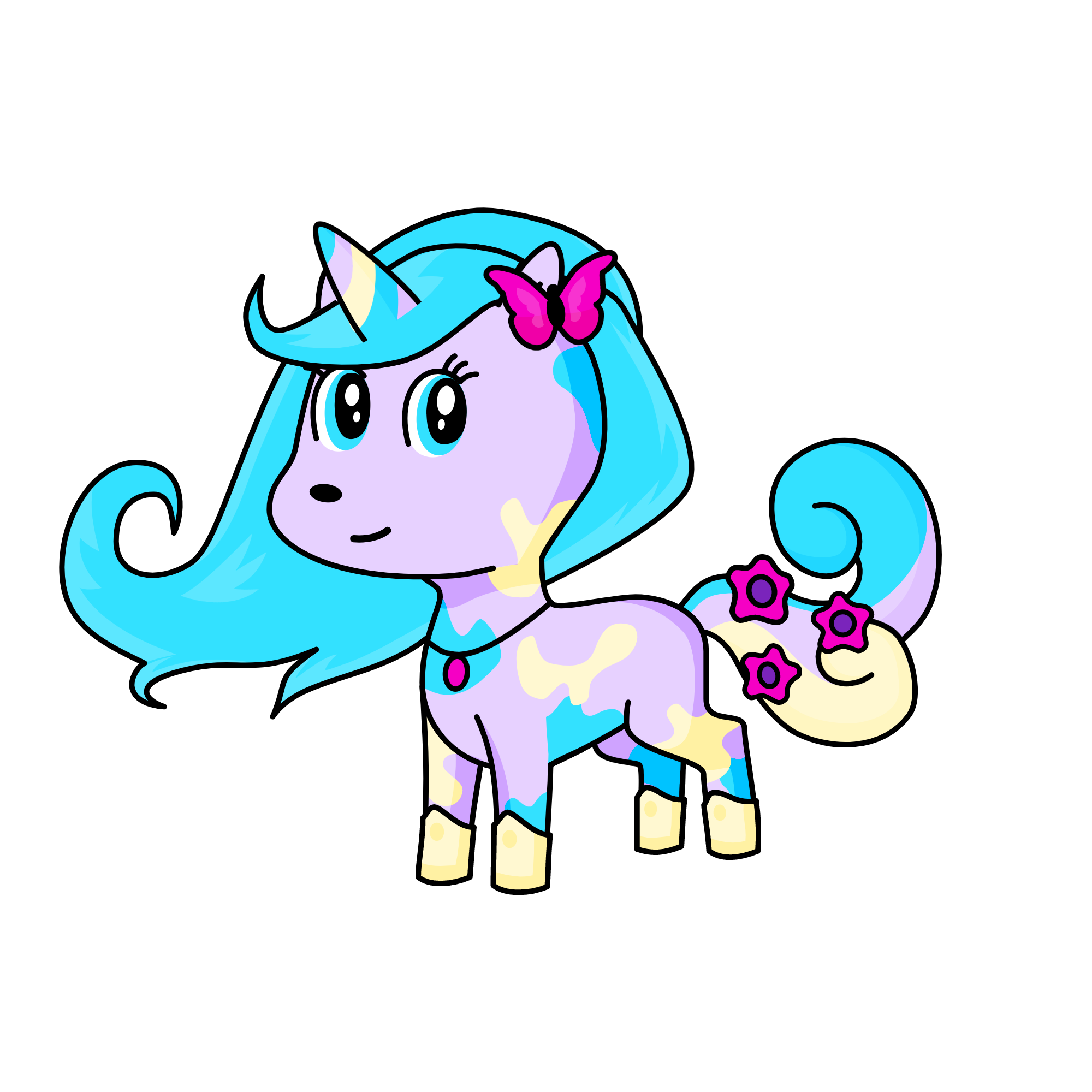 Pastel, the unicorn