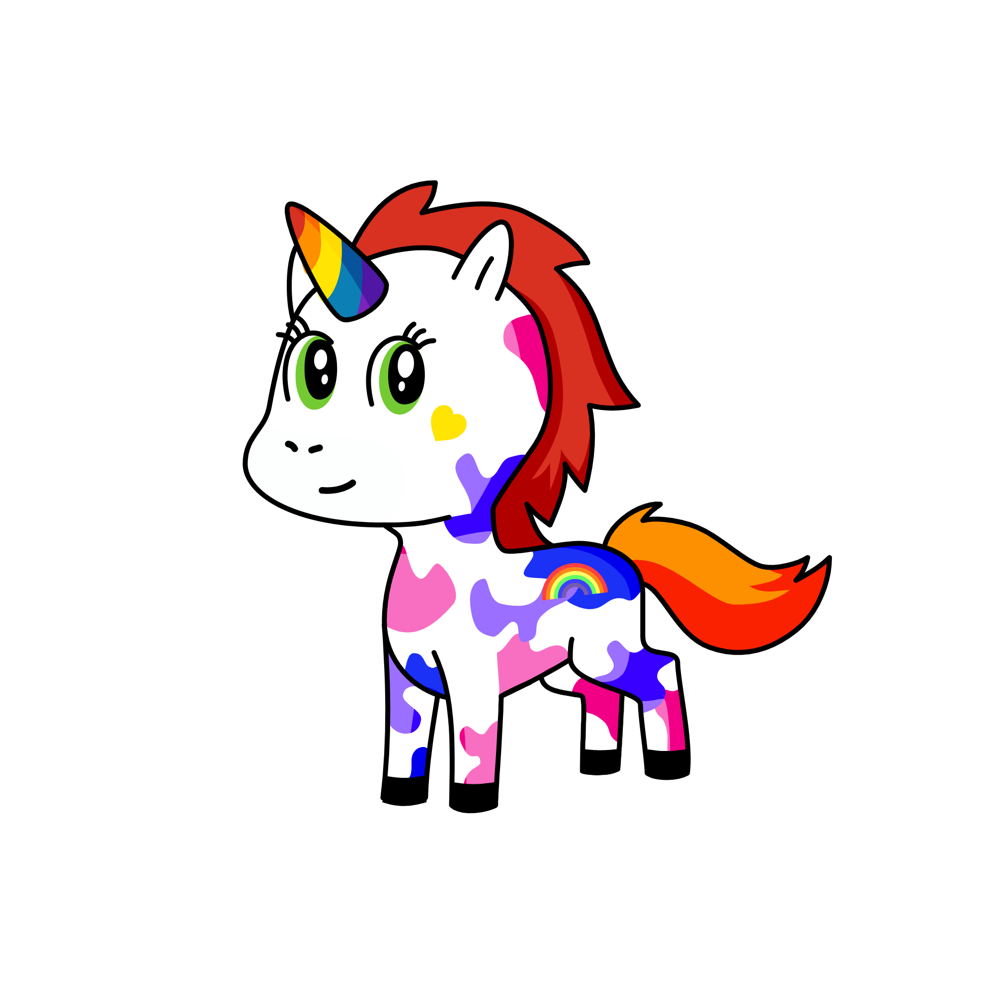 RAINBOW BOW BOW, the unicorn