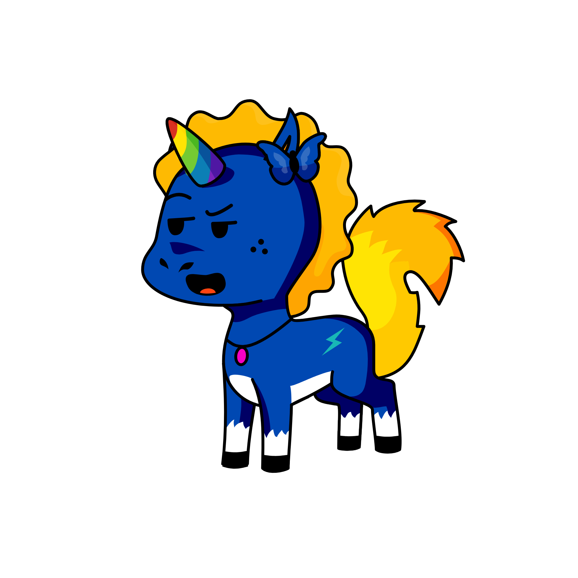 bootlegbluex, the unicorn