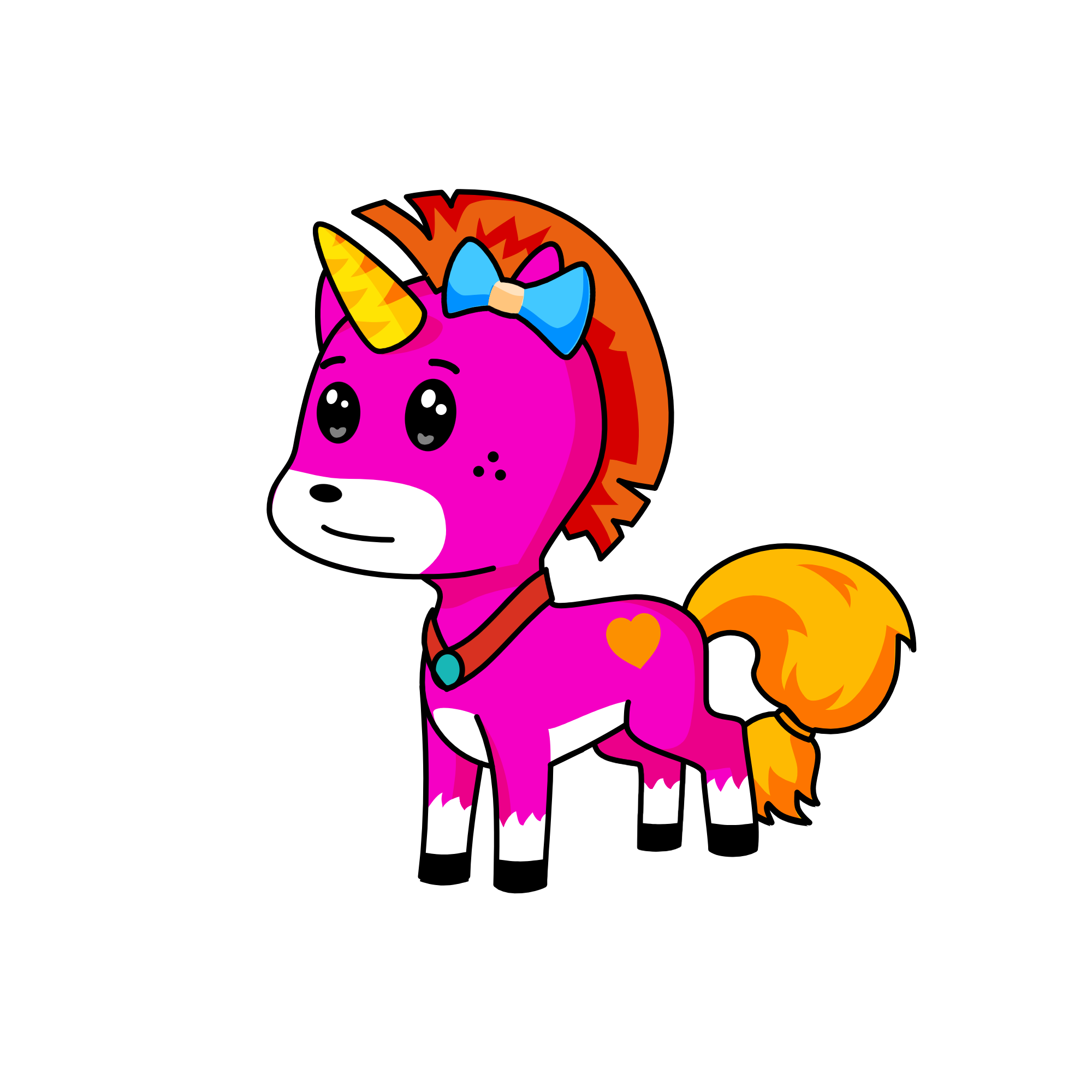 pinky, the unicorn