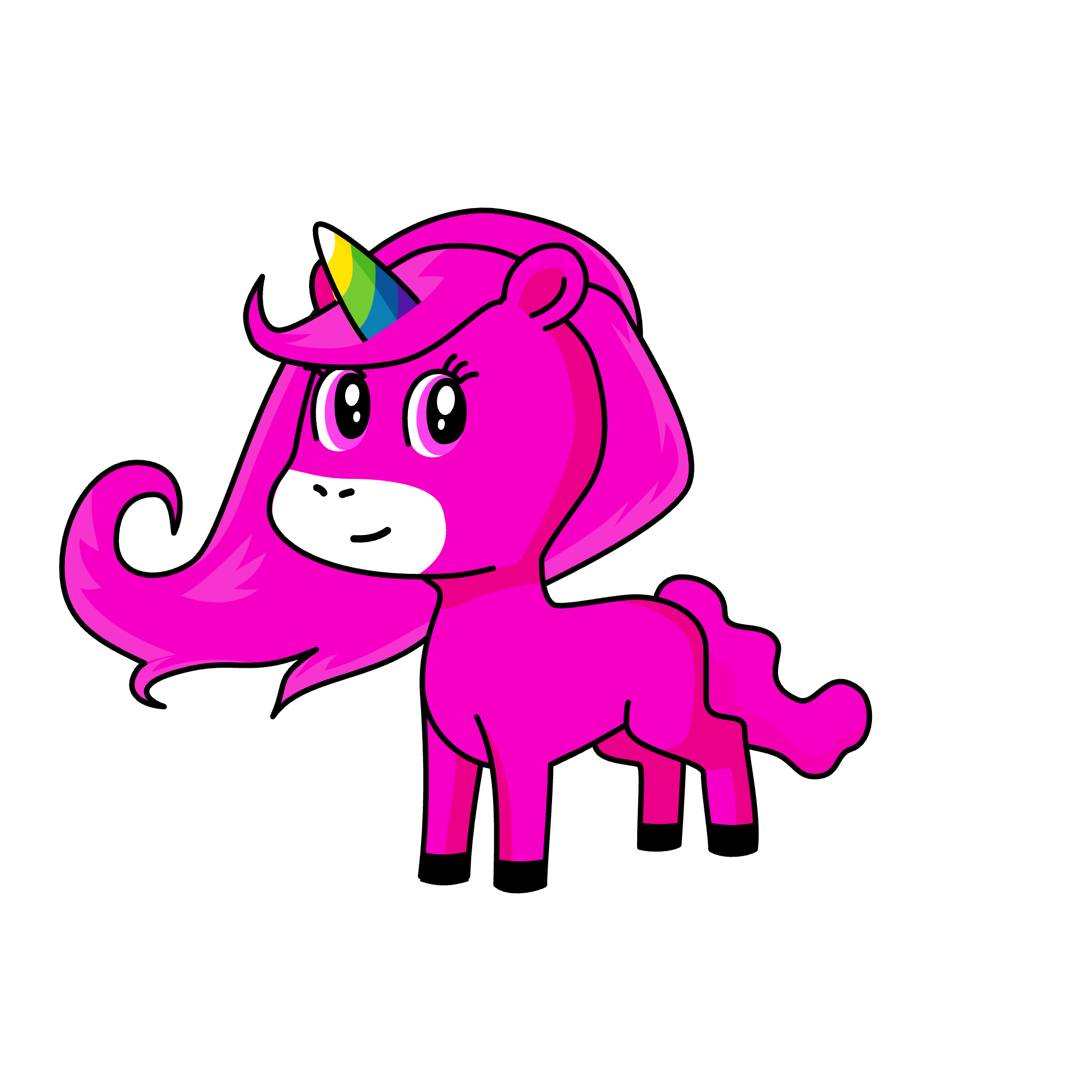 pink, the unicorn