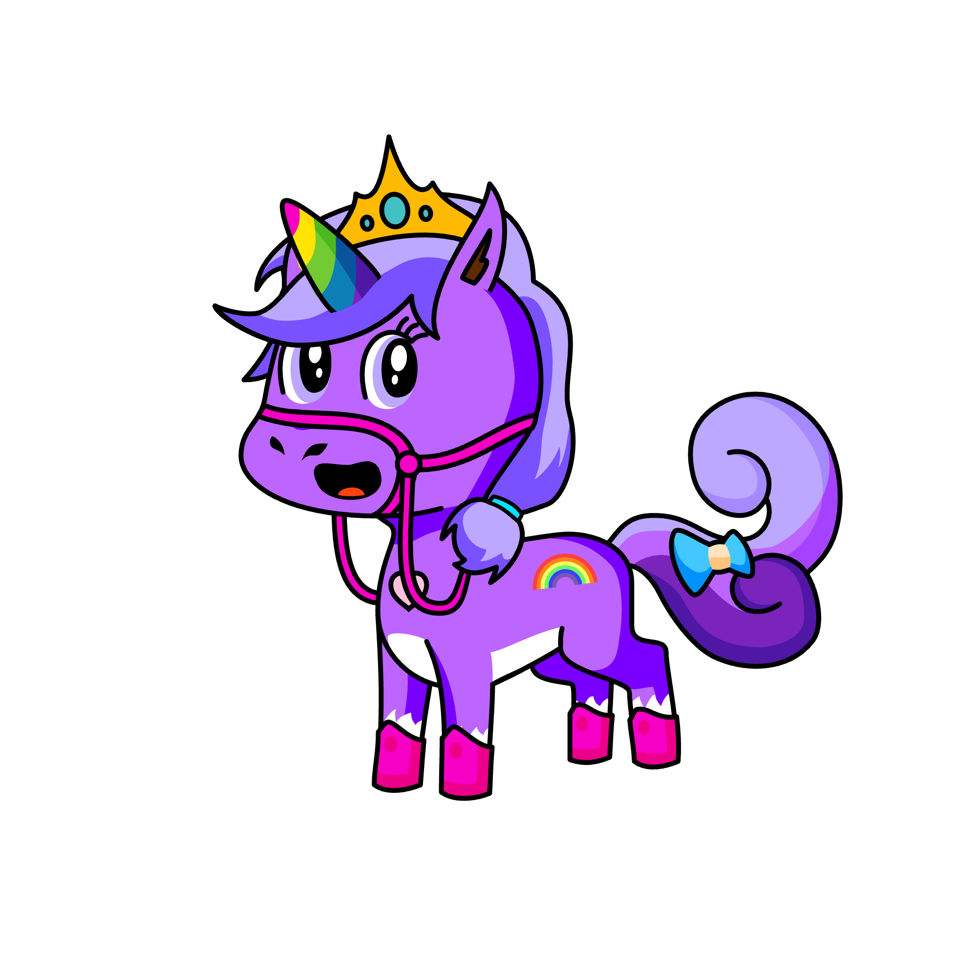 Rainbow, the unicorn