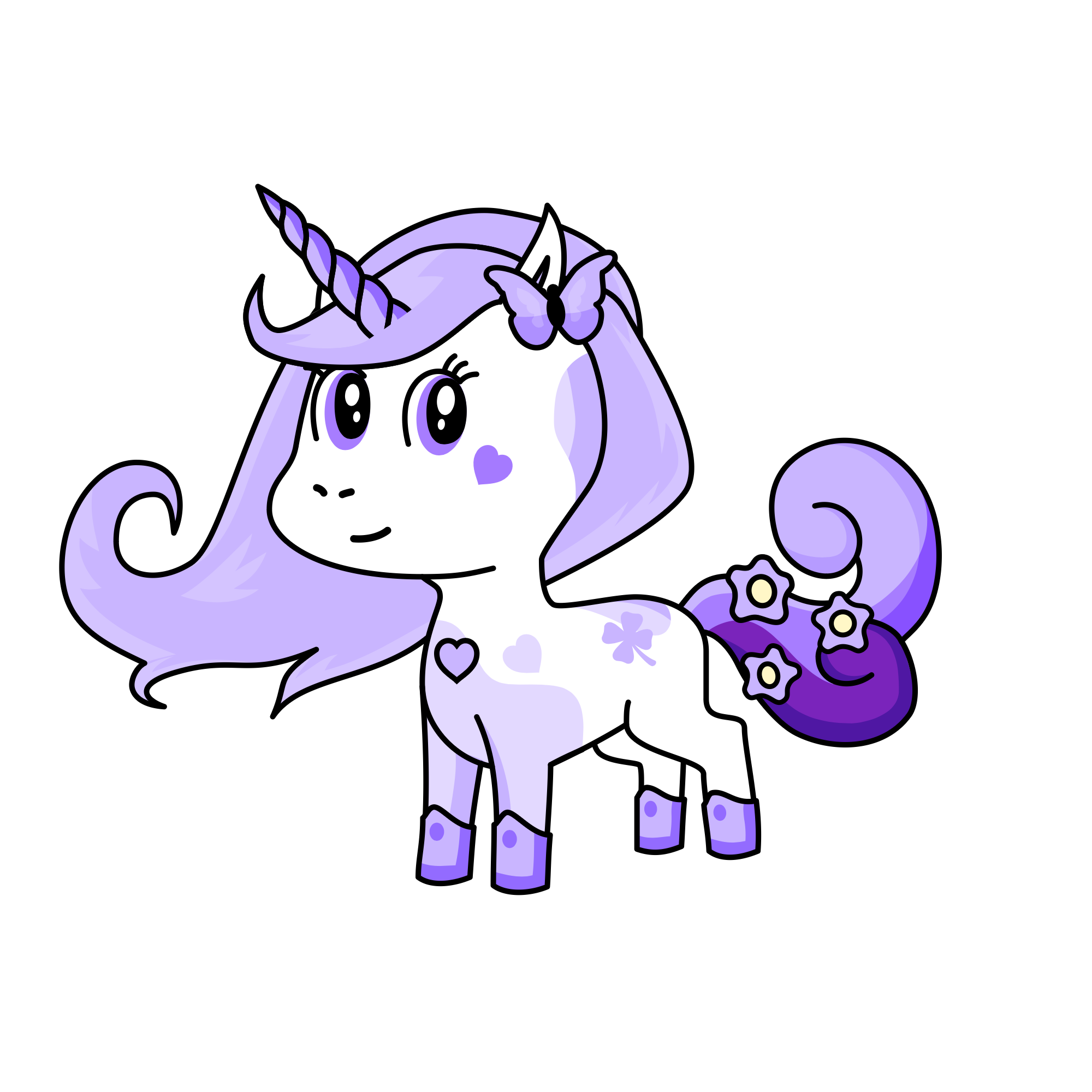Lavender, the unicorn