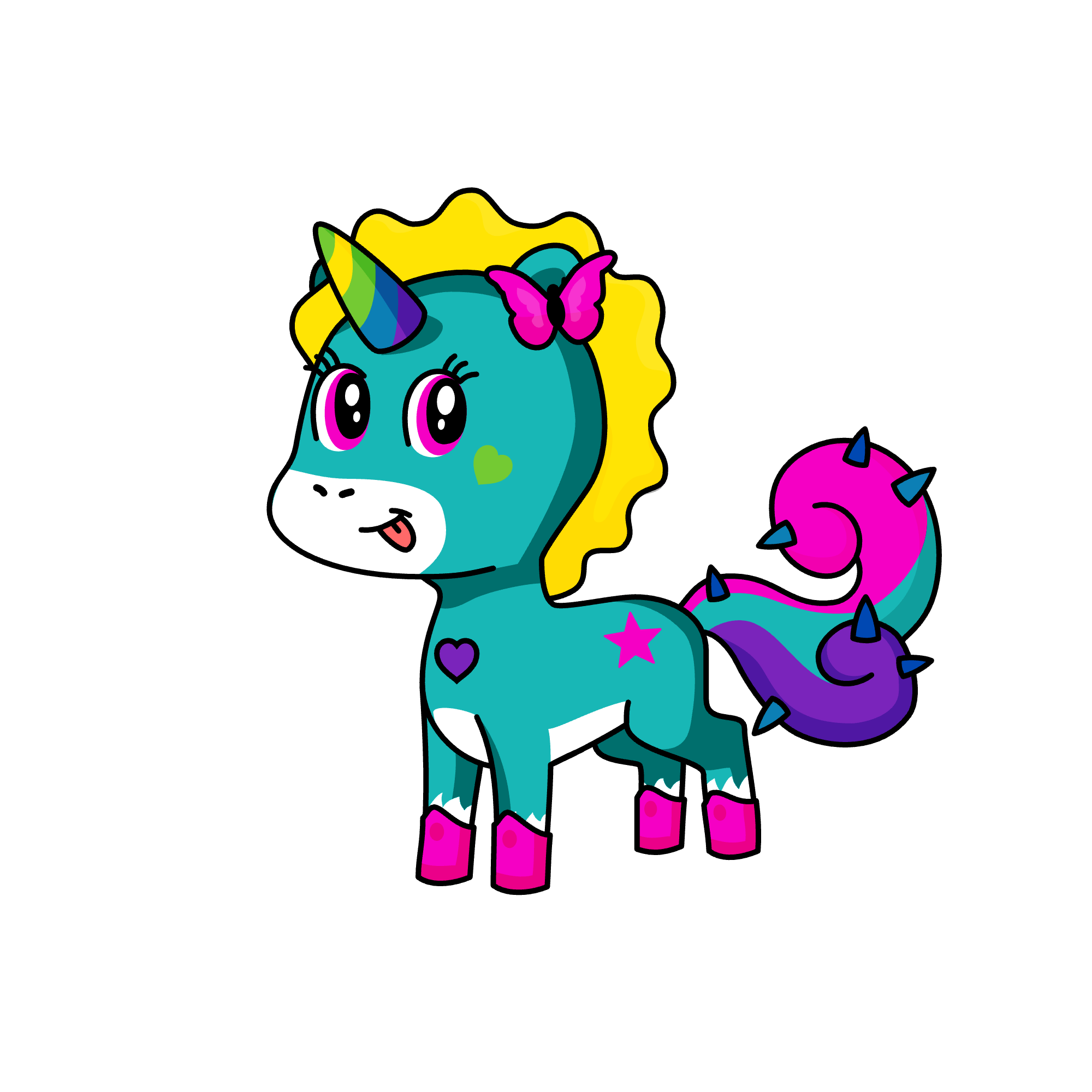 Rainbow , the unicorn