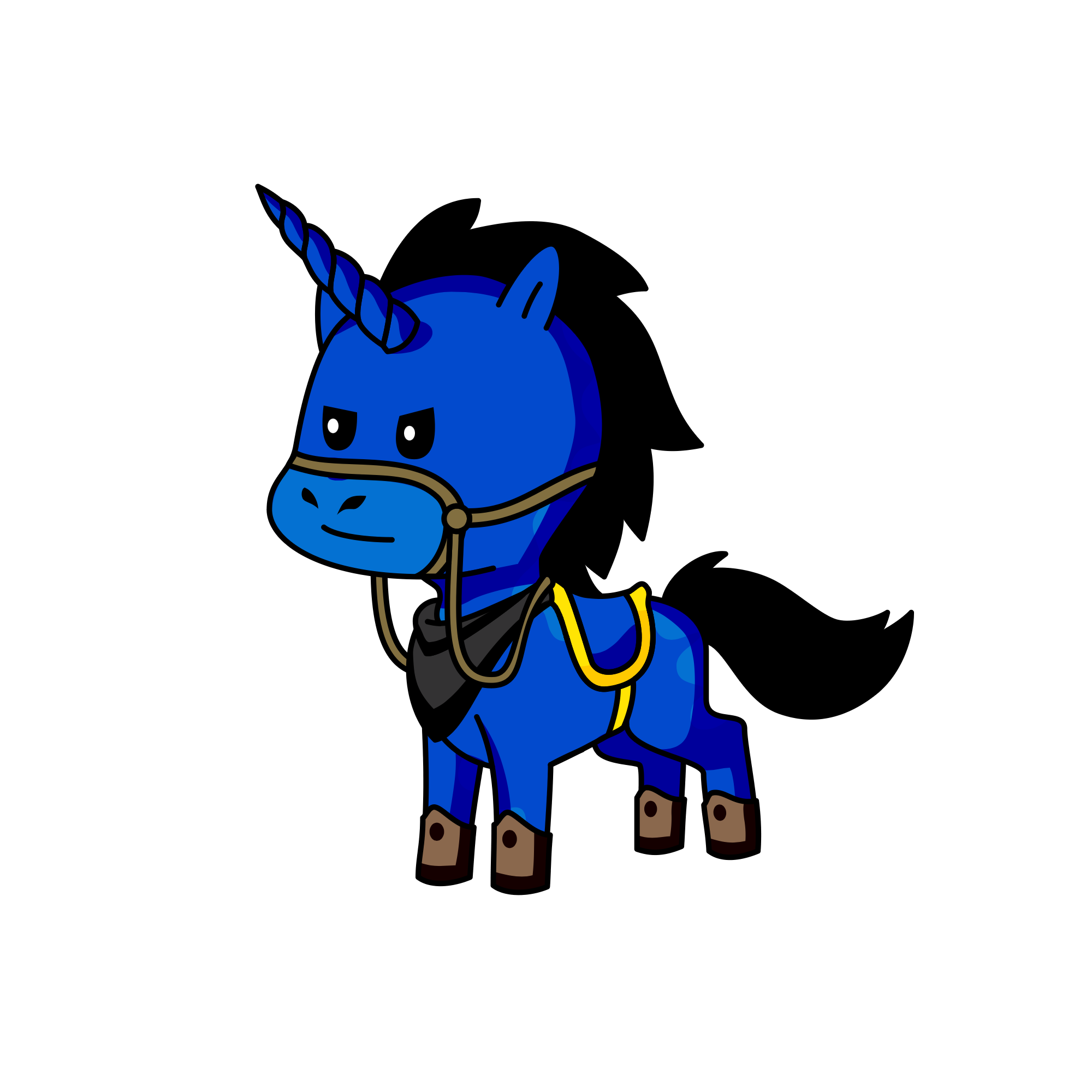 Sapphire, the unicorn