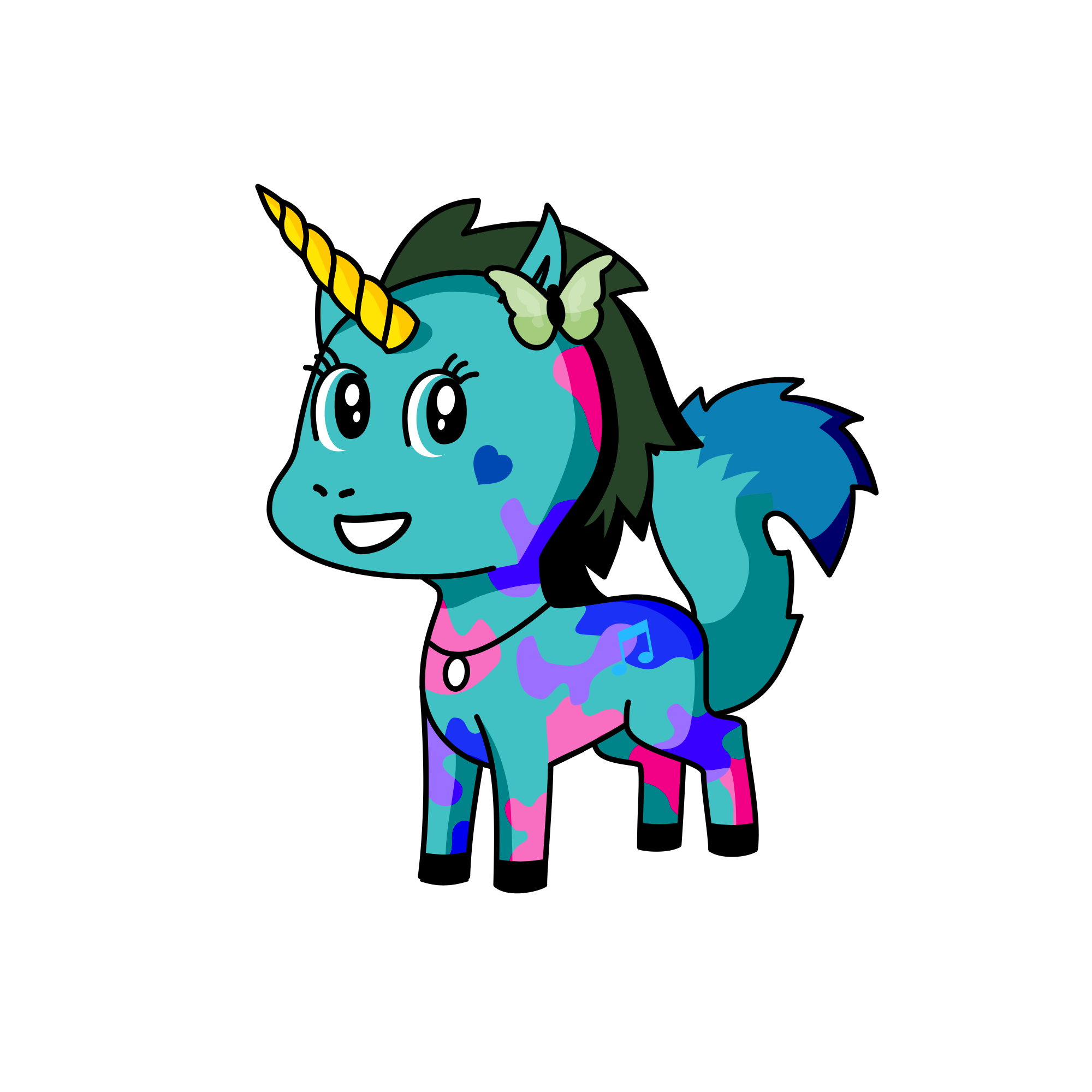 Snowball, the unicorn