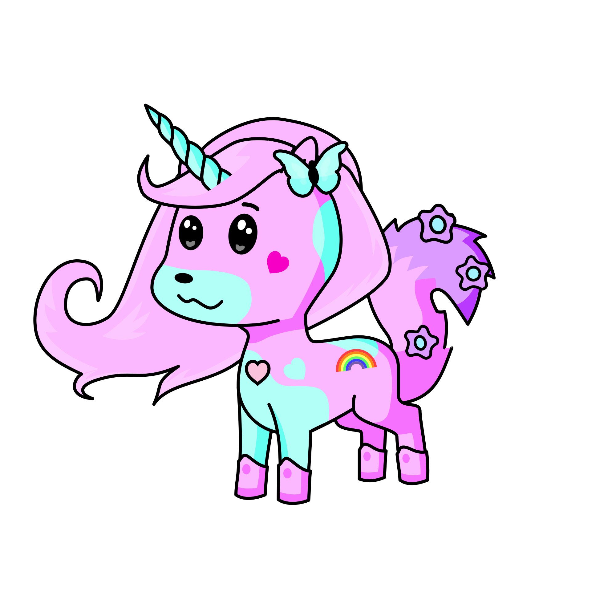 Little pink, the unicorn