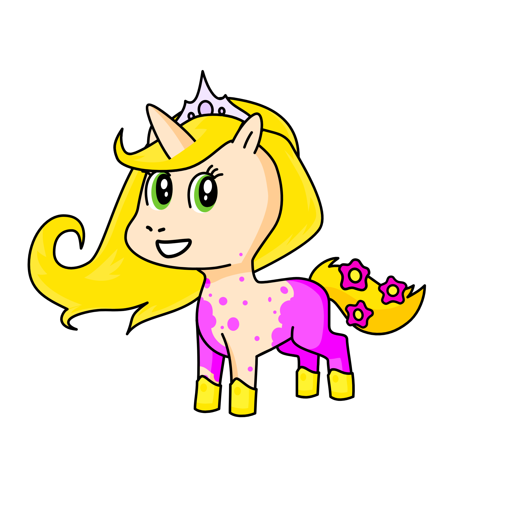 Rapunzel, the unicorn