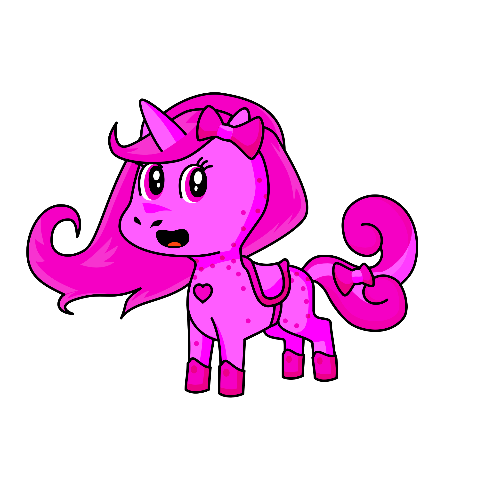Pinky, the unicorn
