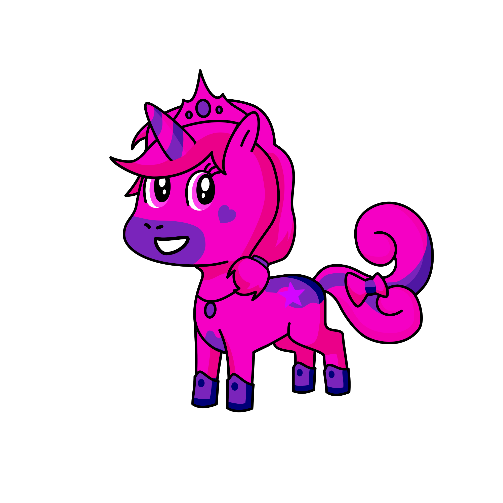 The Queen of younicorns, the unicorn