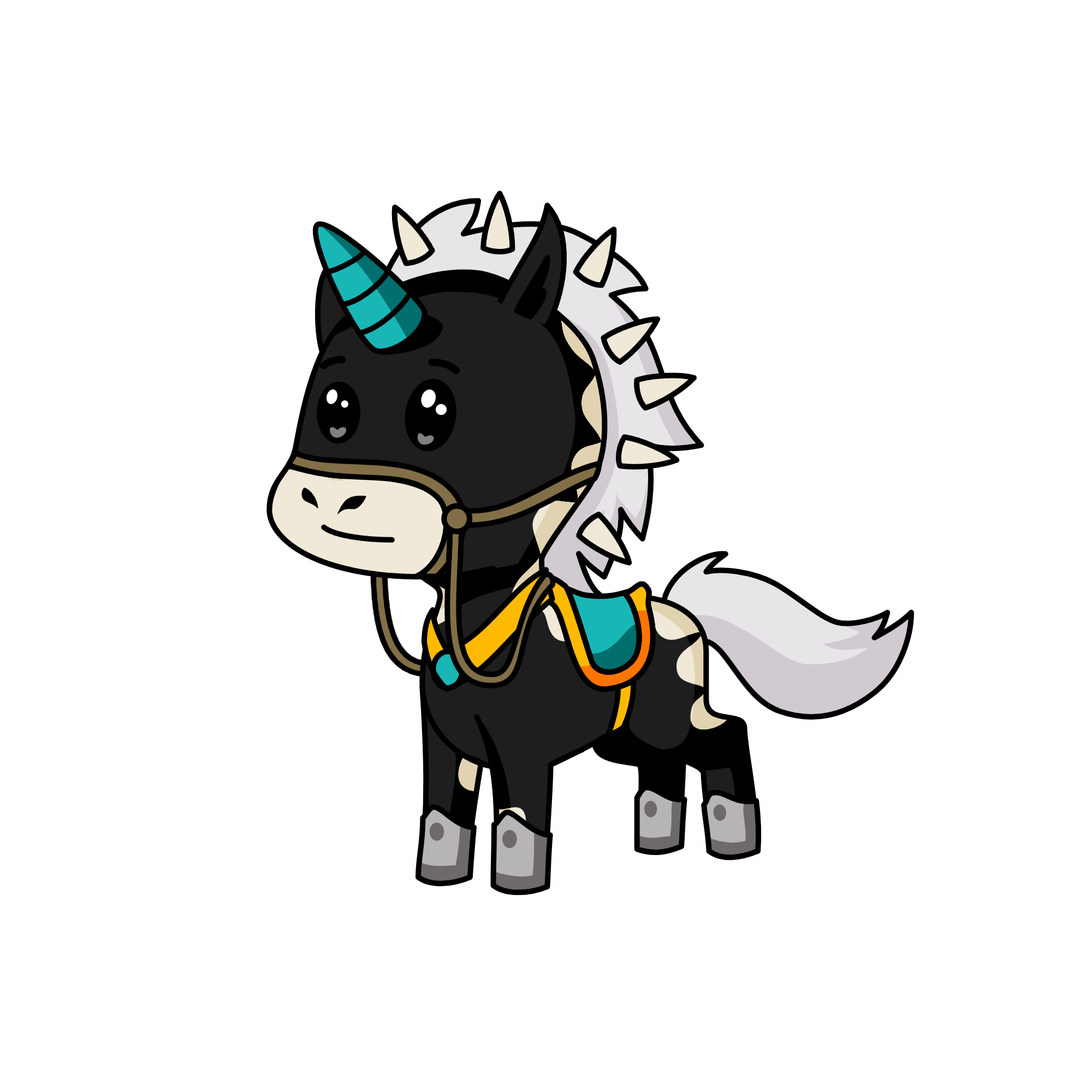 Turquoise, the unicorn