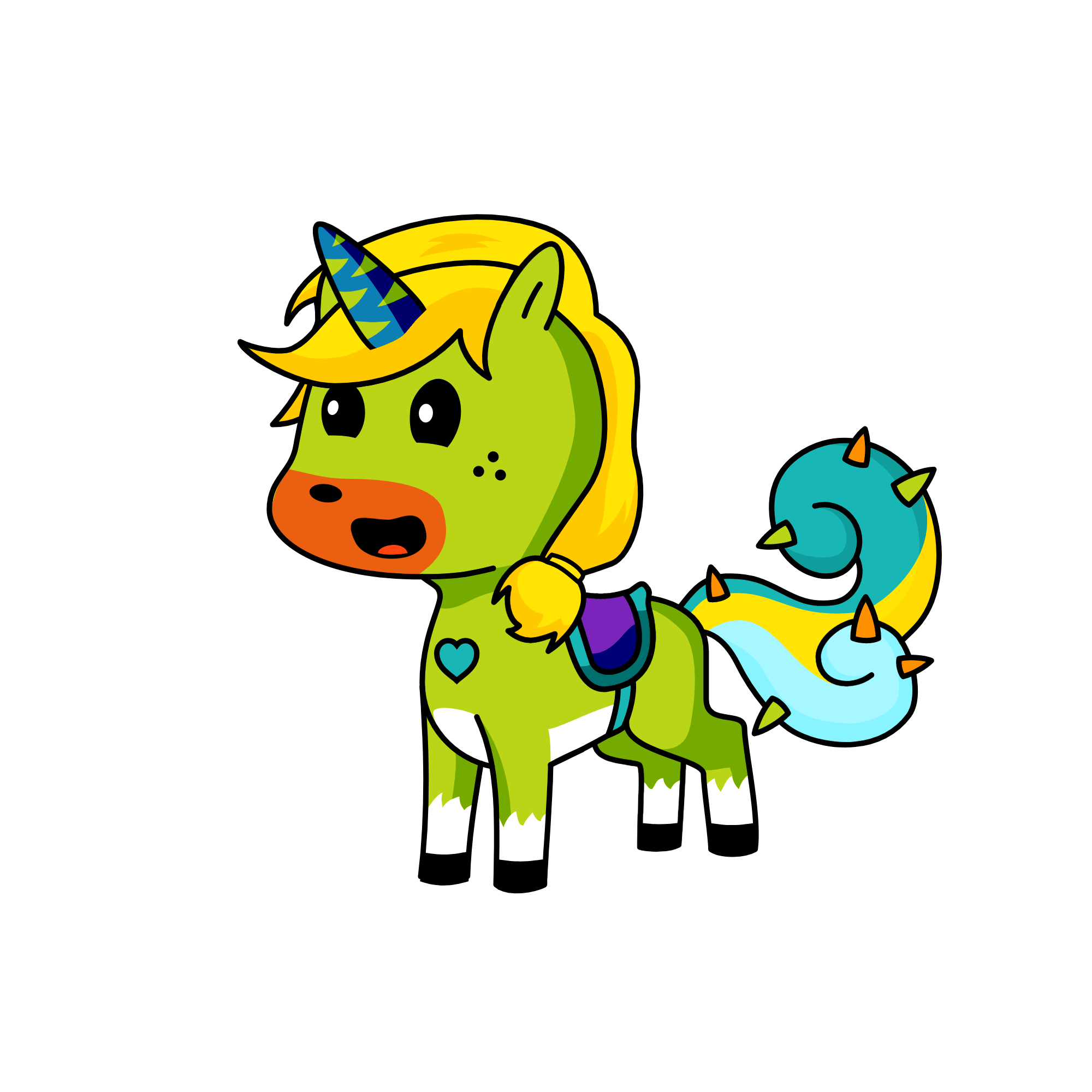 before, the unicorn