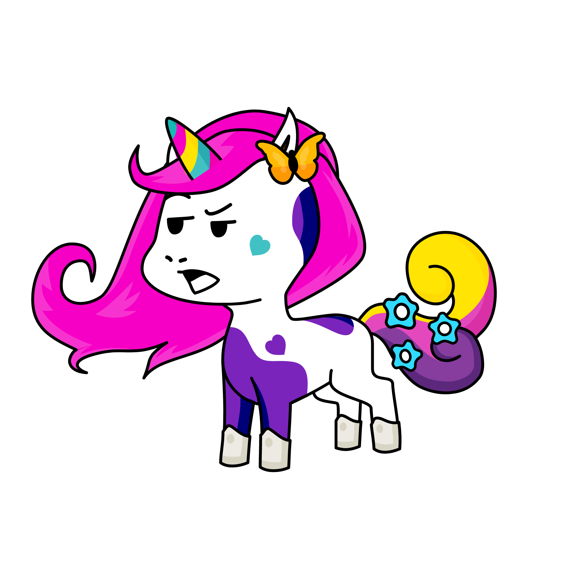 Sara Castique, the unicorn