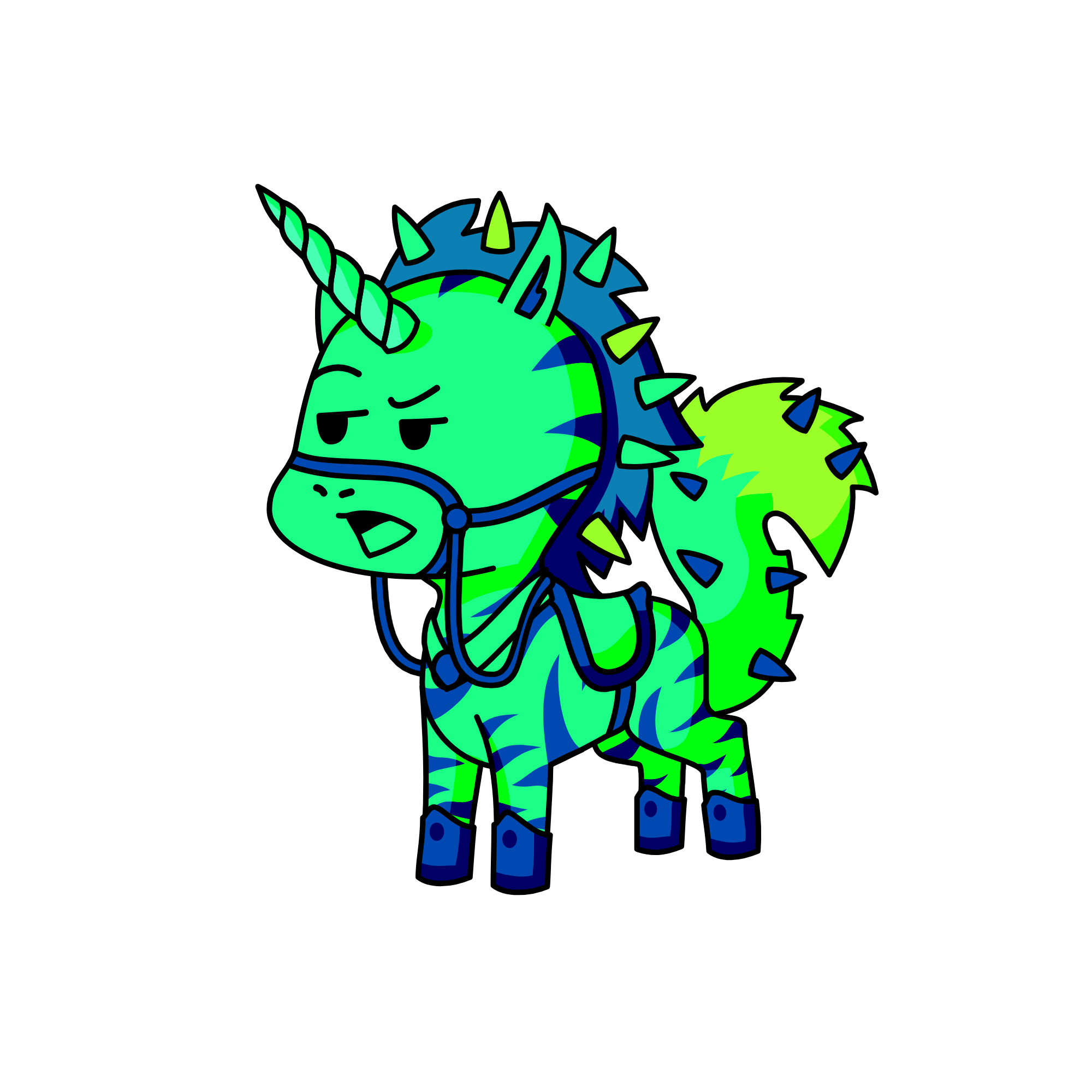 Neon Poop, the unicorn