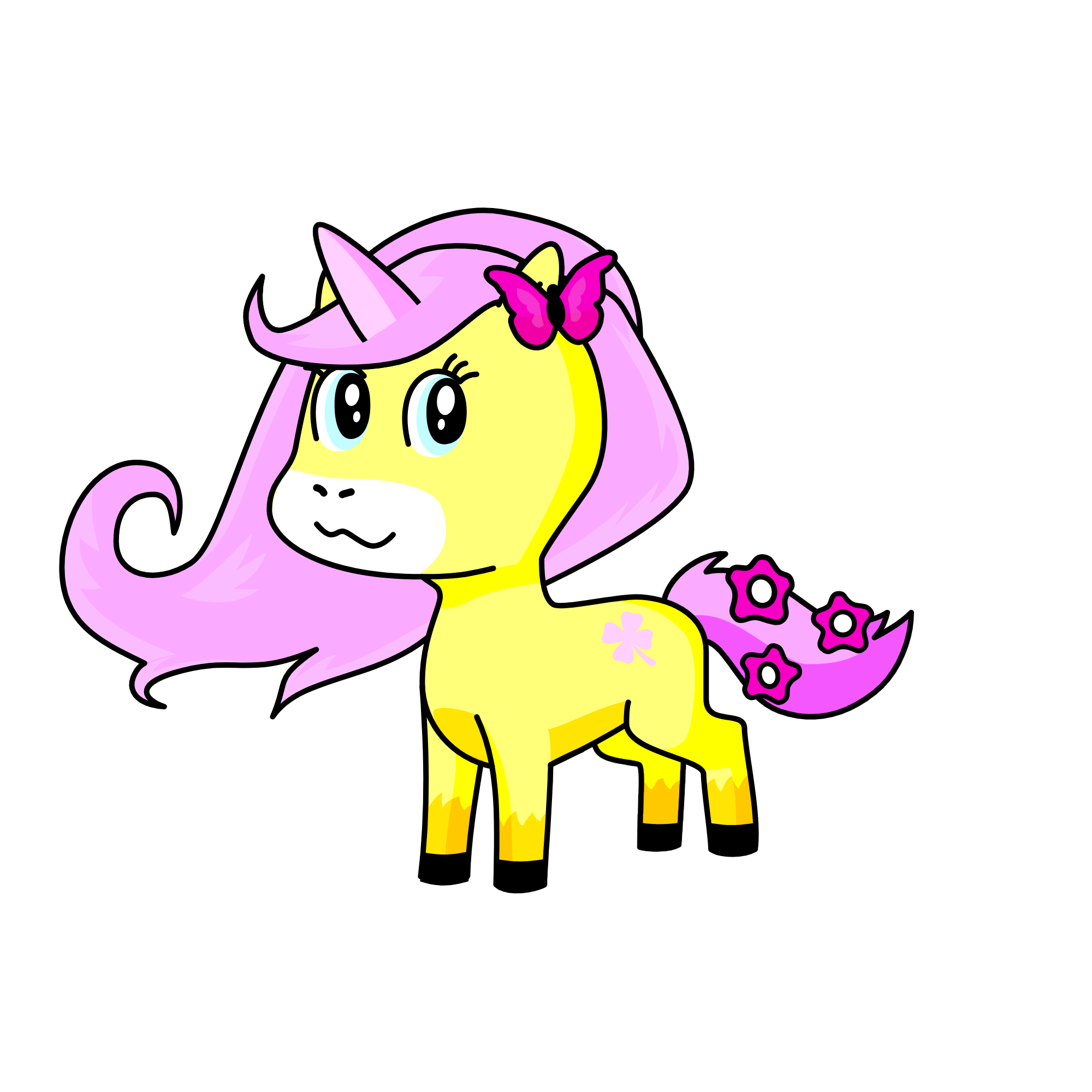 FLUTTERSHY, the unicorn
