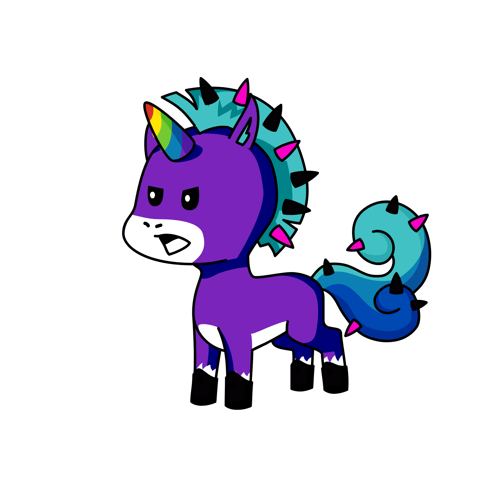 Spike, the unicorn