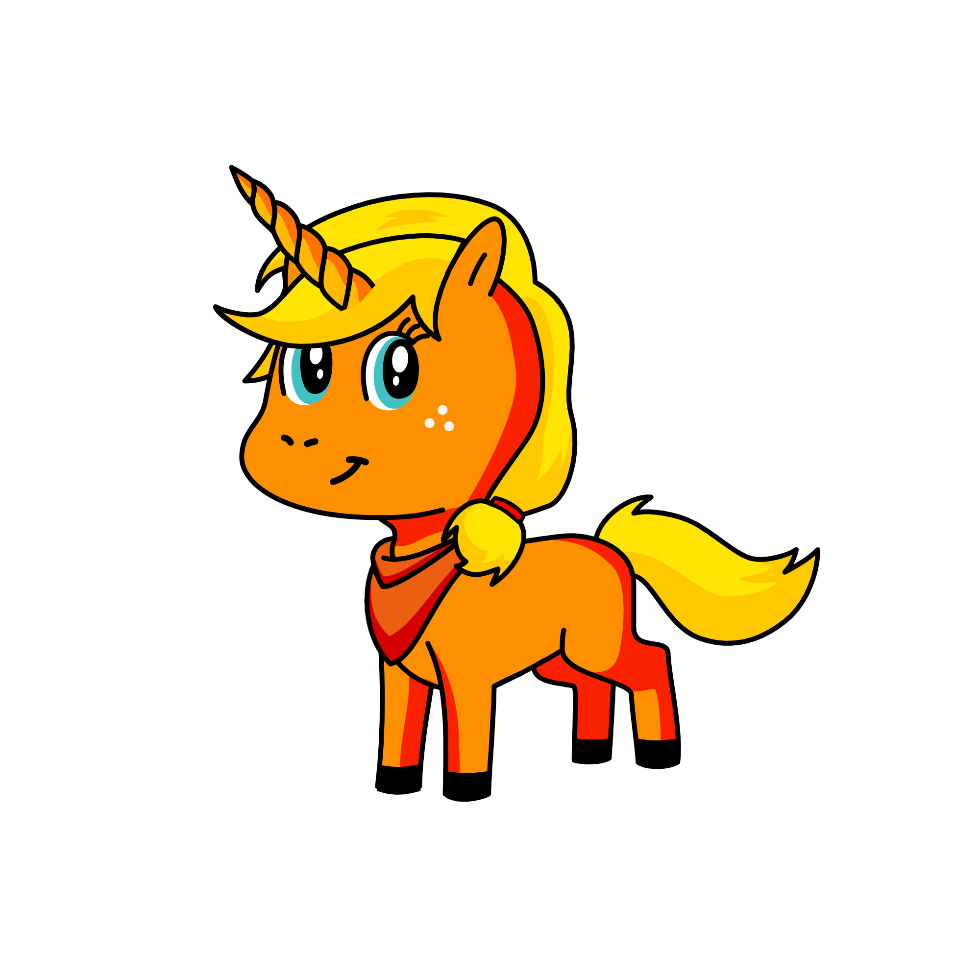 apple jack with a horn (after #2), the unicorn
