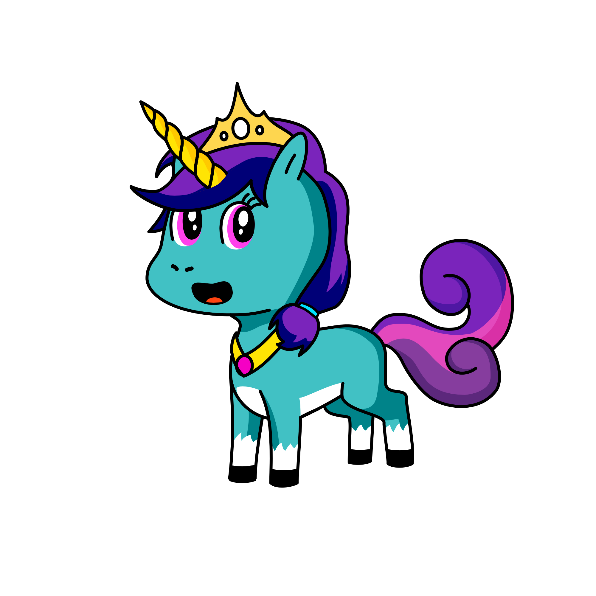 b, the unicorn