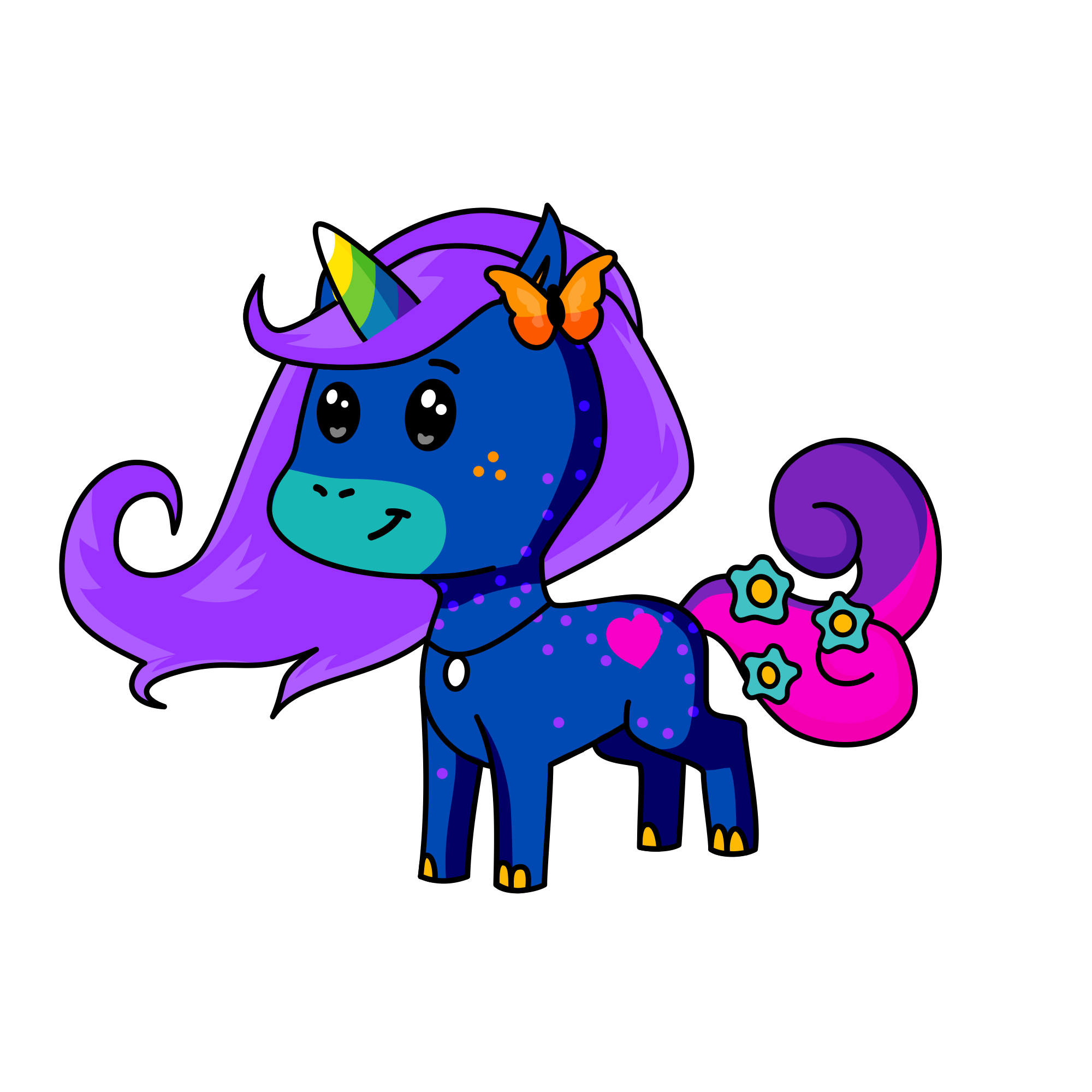 Glitter ✨, the unicorn