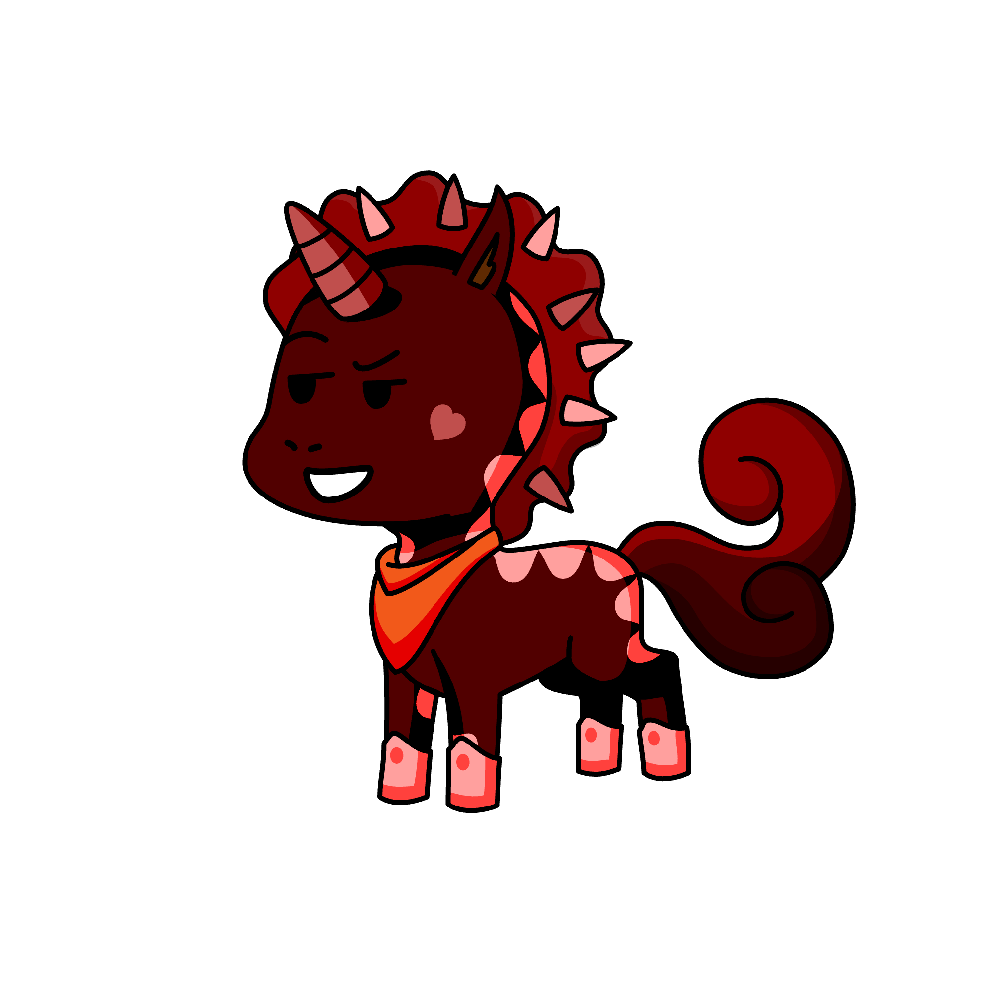 Red, the unicorn