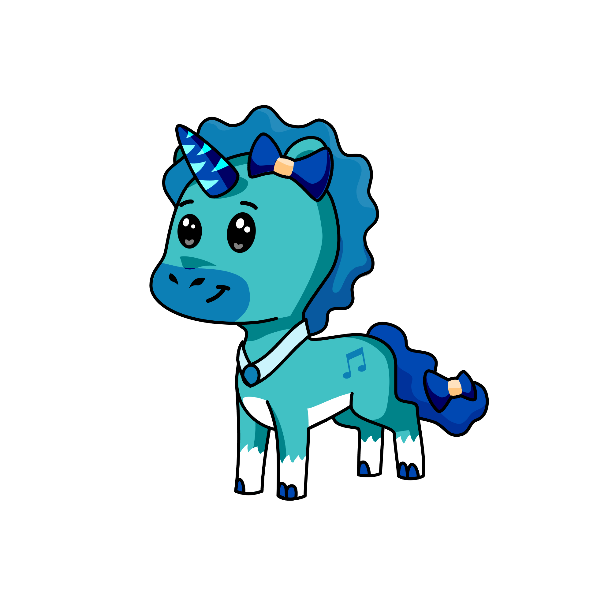 Bluey, the unicorn