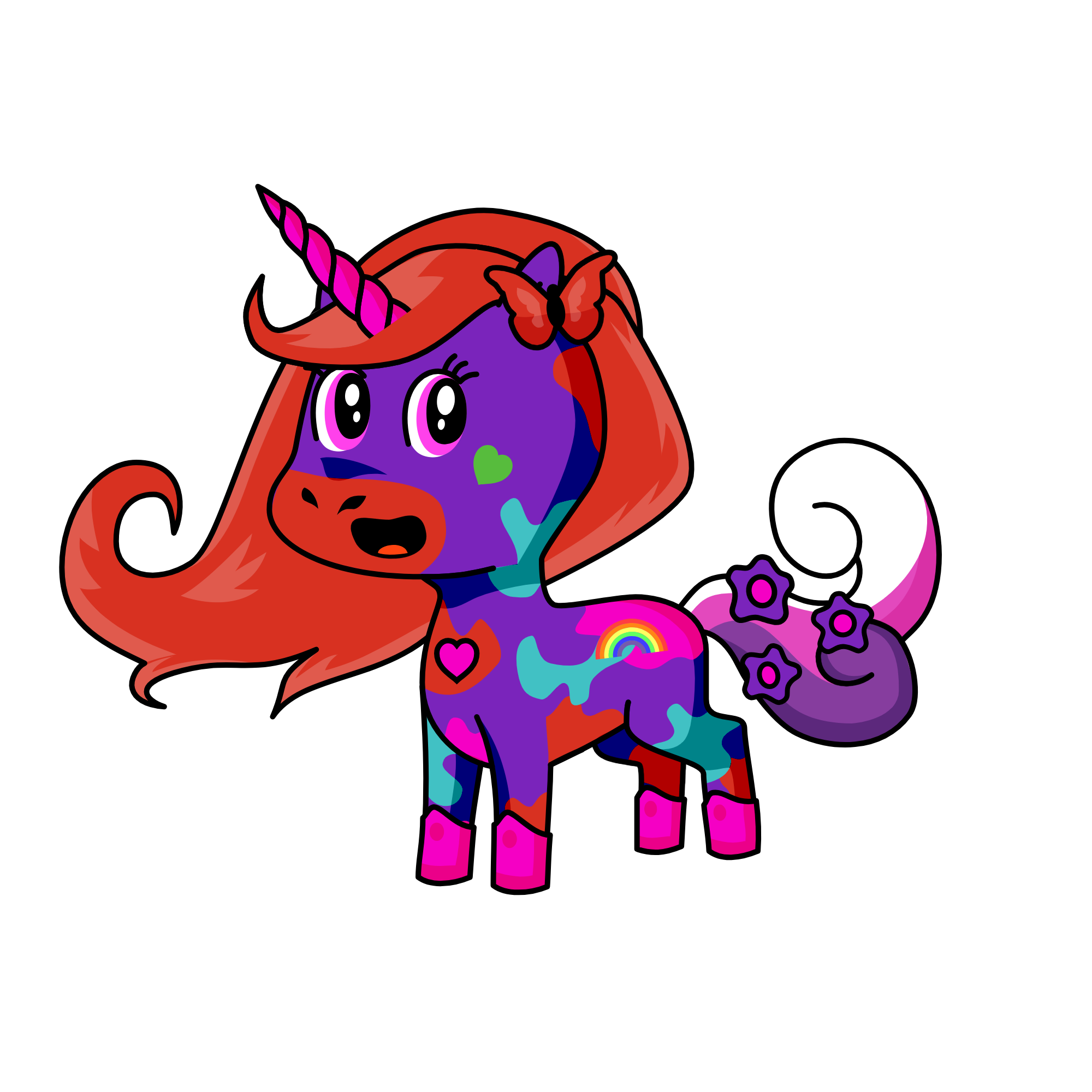 hello kitty, the unicorn