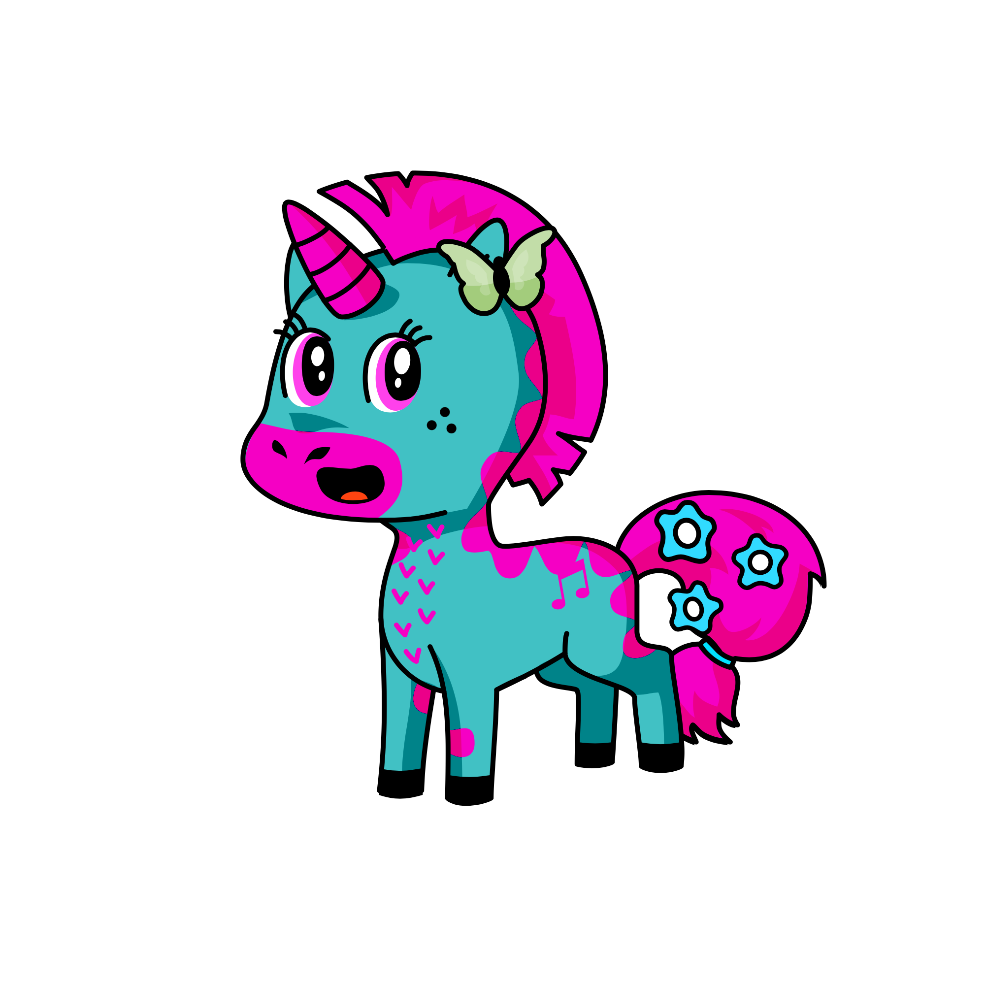 Melody, the unicorn