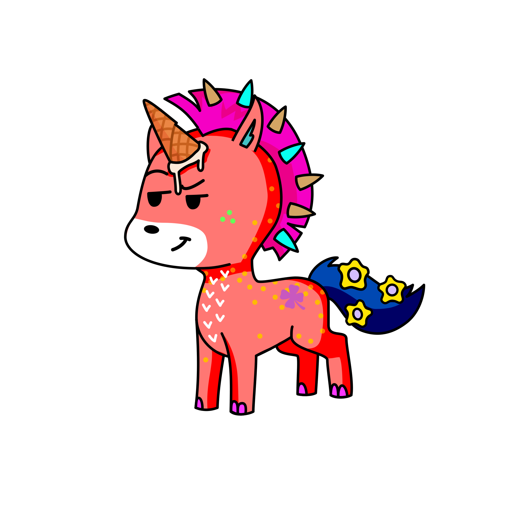 Scarletsong, the unicorn