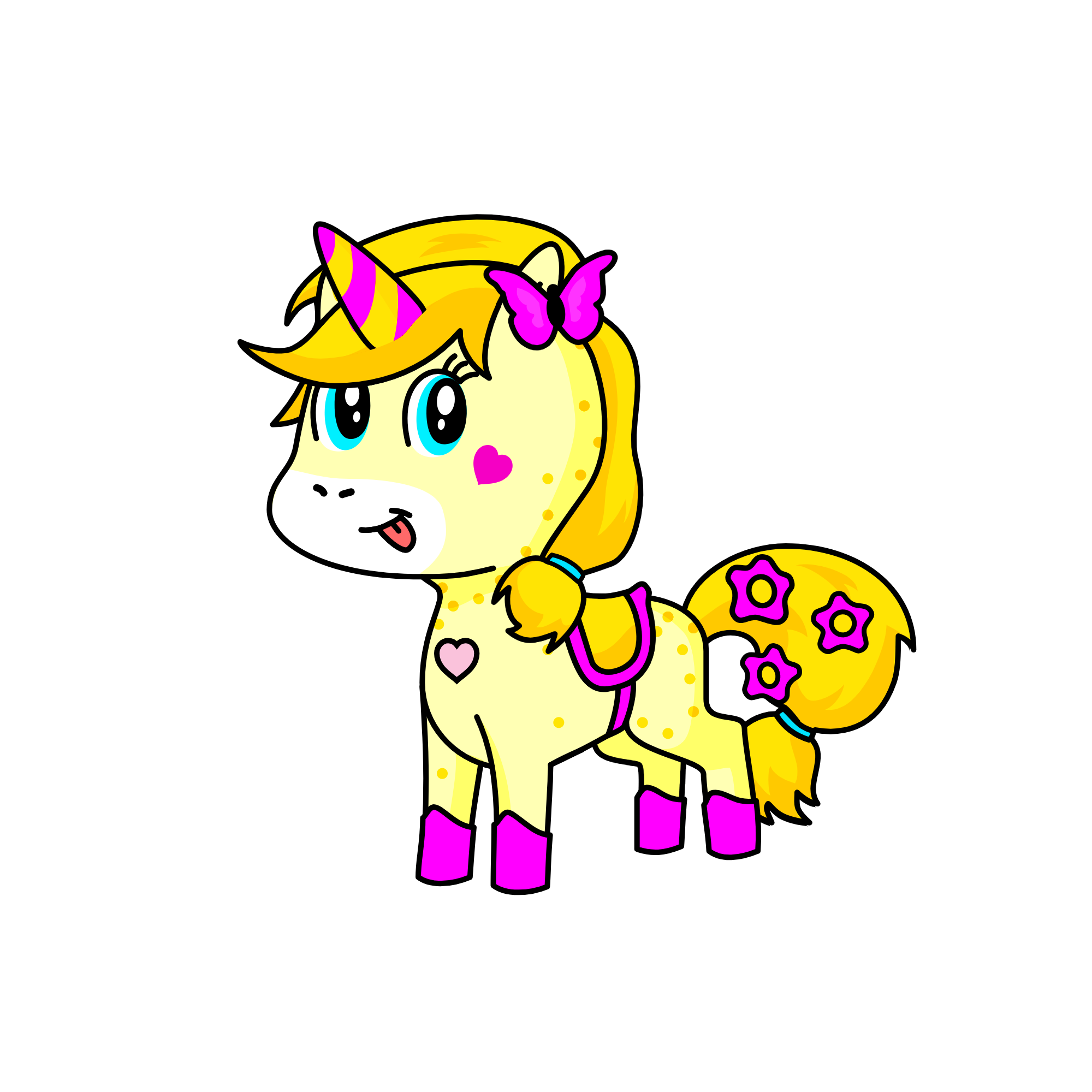 Gillter, the unicorn