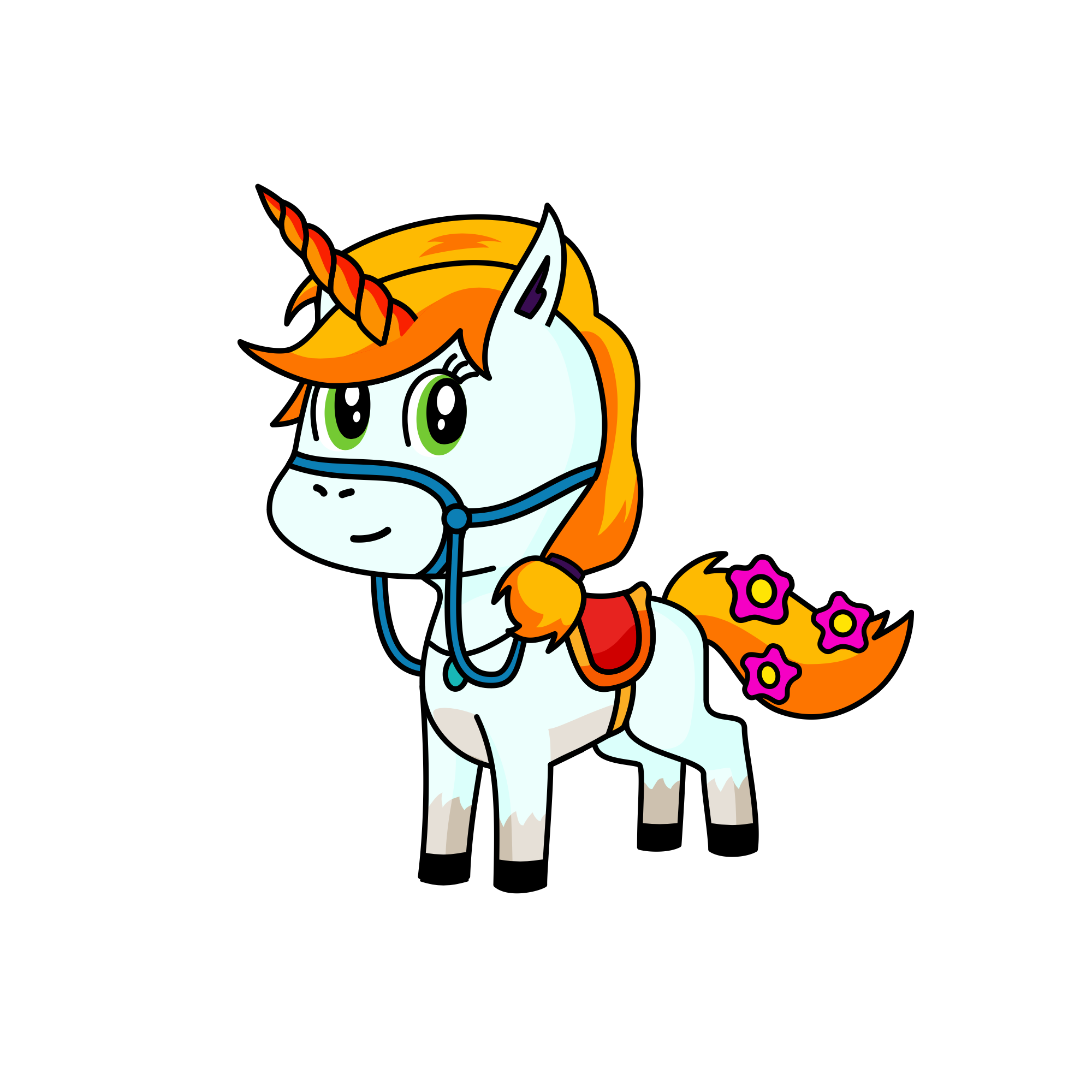 Flame, the unicorn