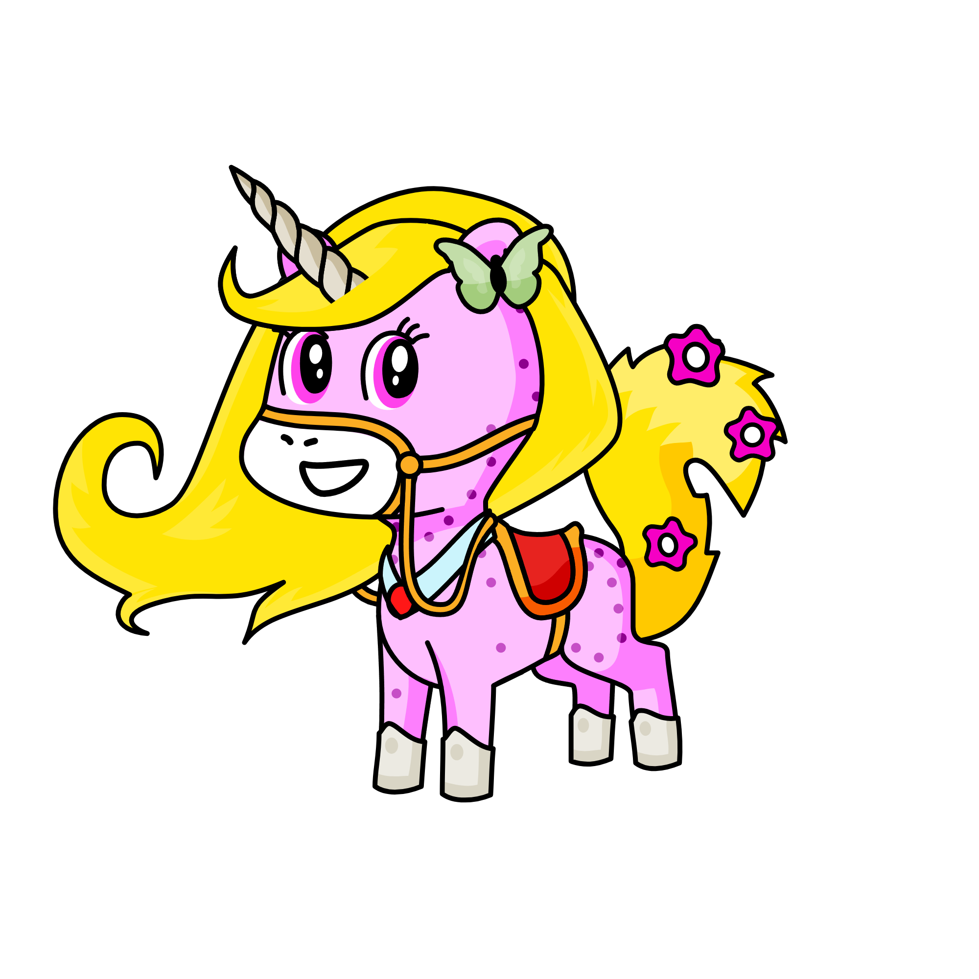 Rainbow, the unicorn
