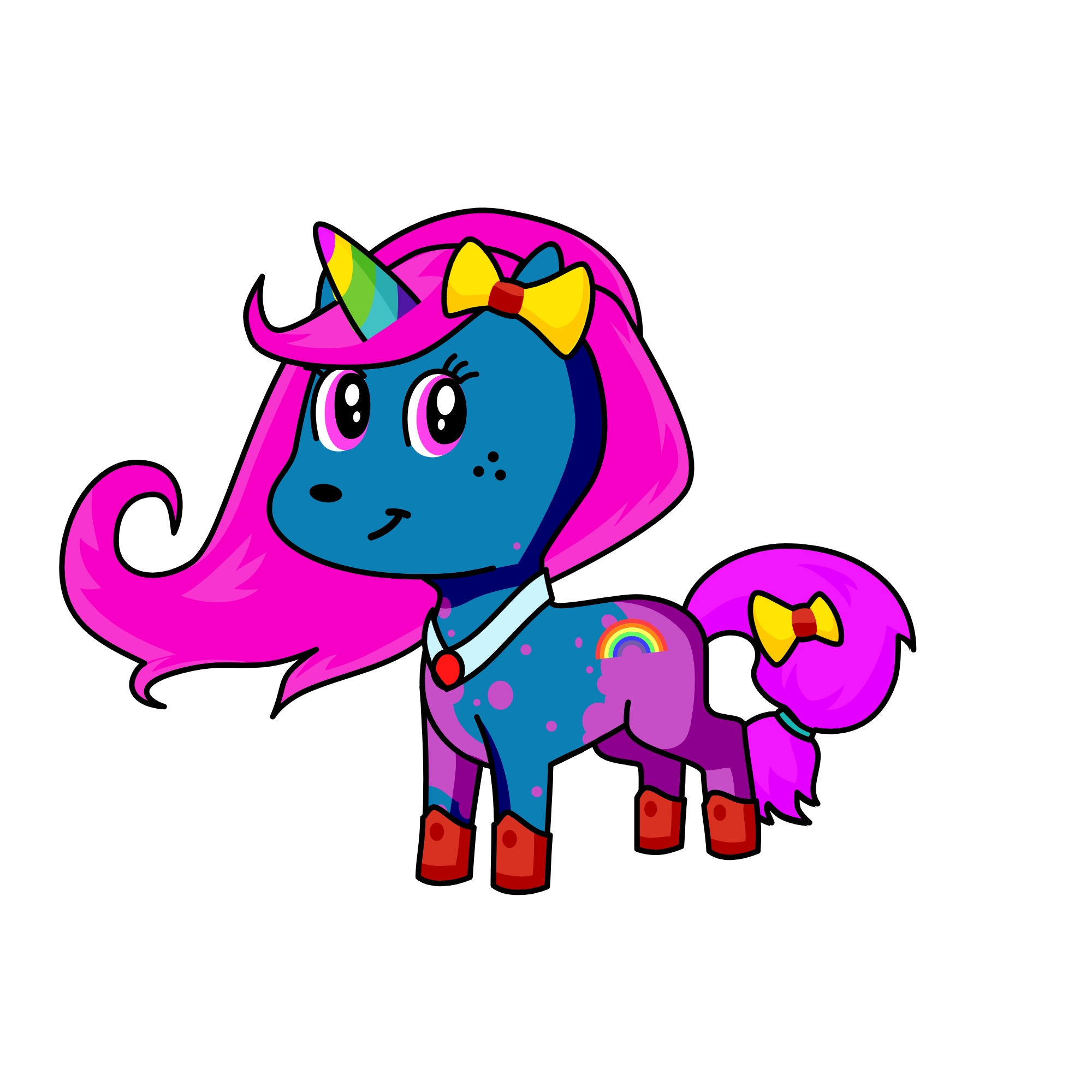 Luna Rainbow, the unicorn