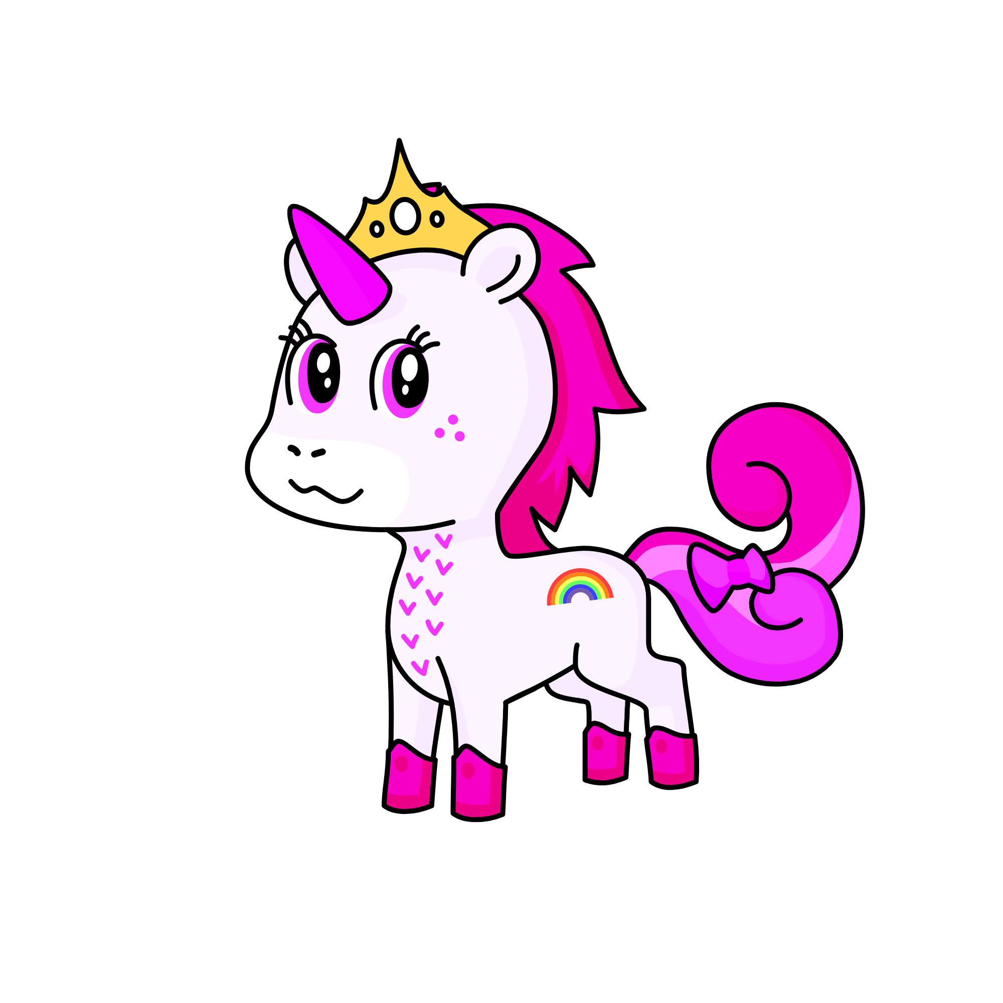 PINK FLUFFY UNICORNS DANCING ON RAINBOWS, the unicorn