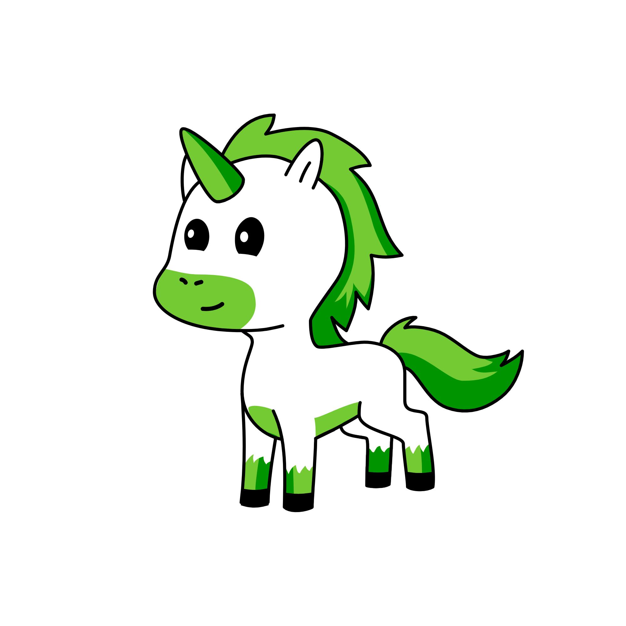 leafy green, the unicorn