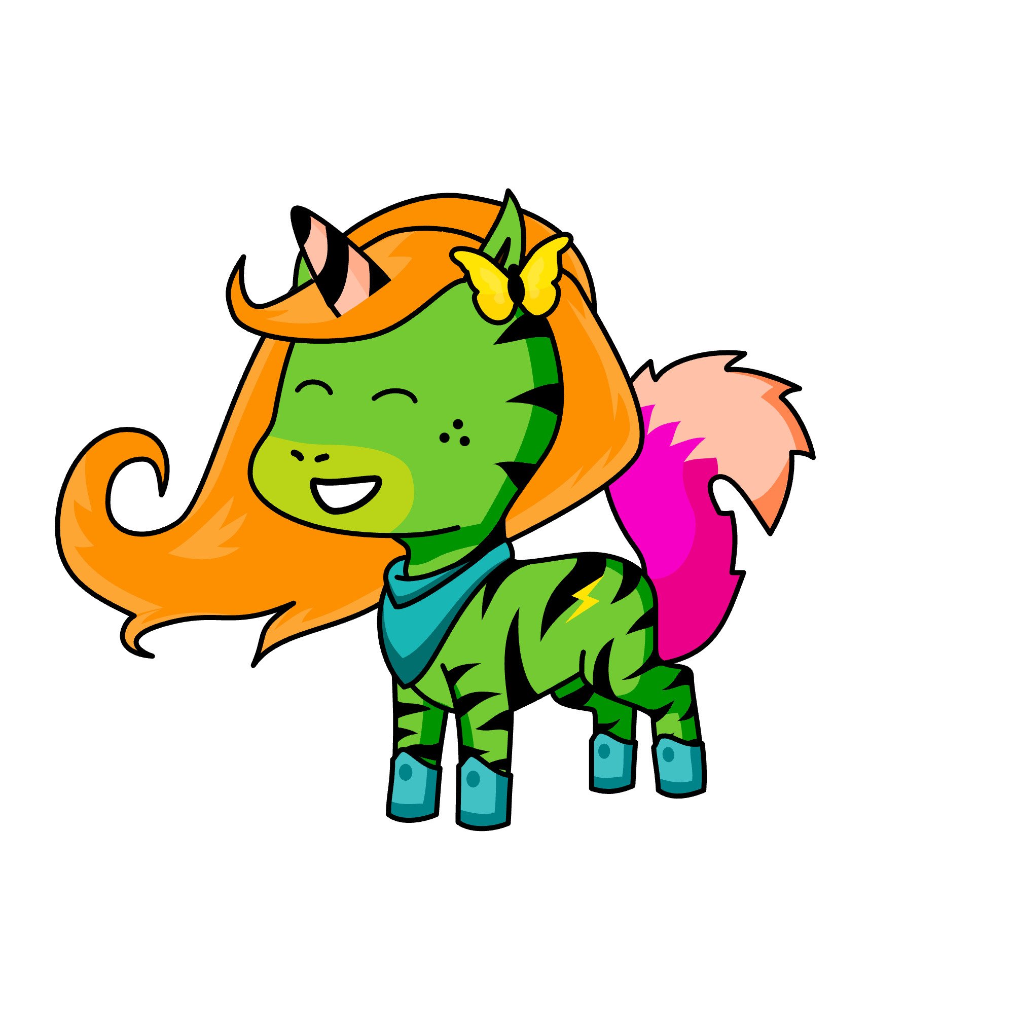 Flame, the unicorn