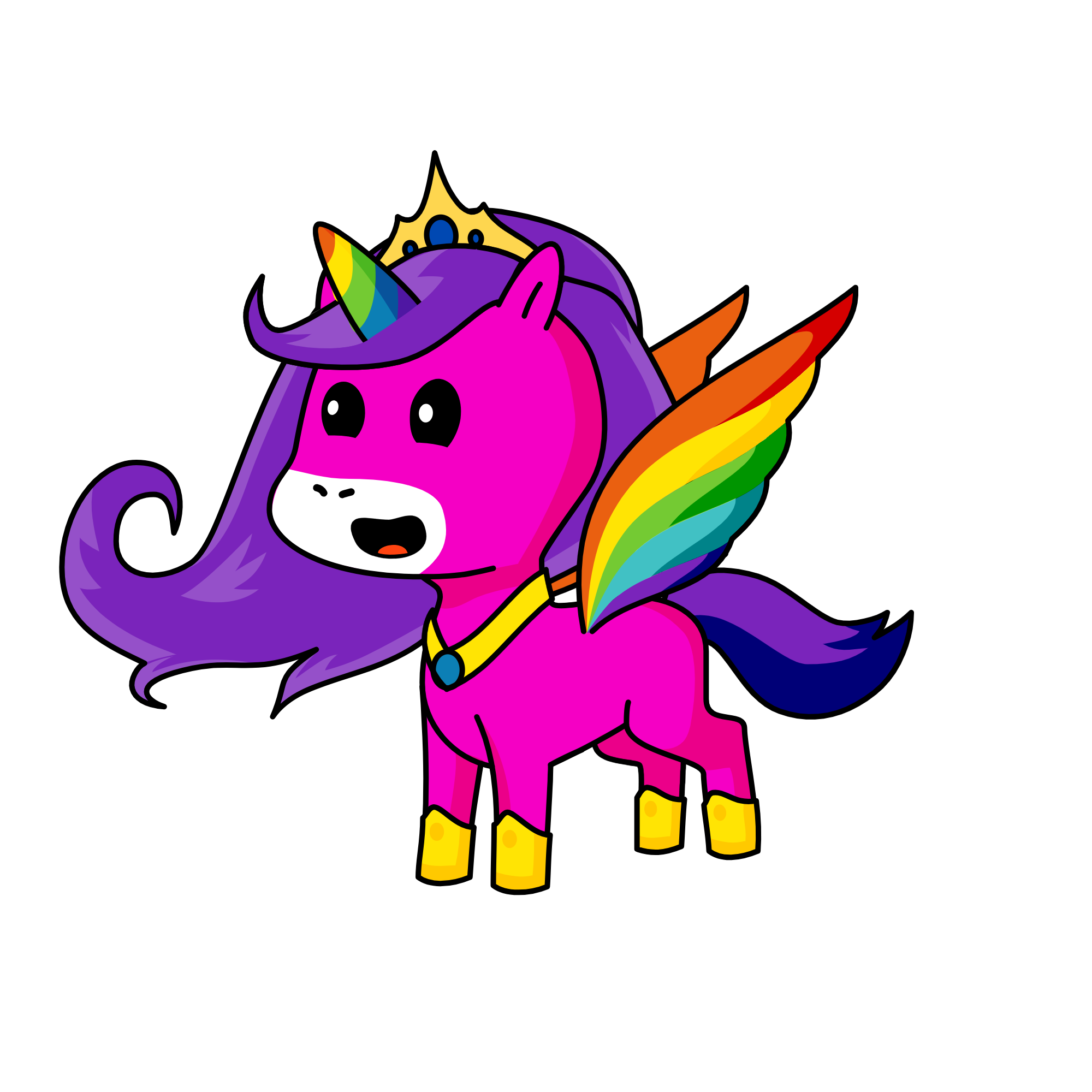 Rainbow , the unicorn