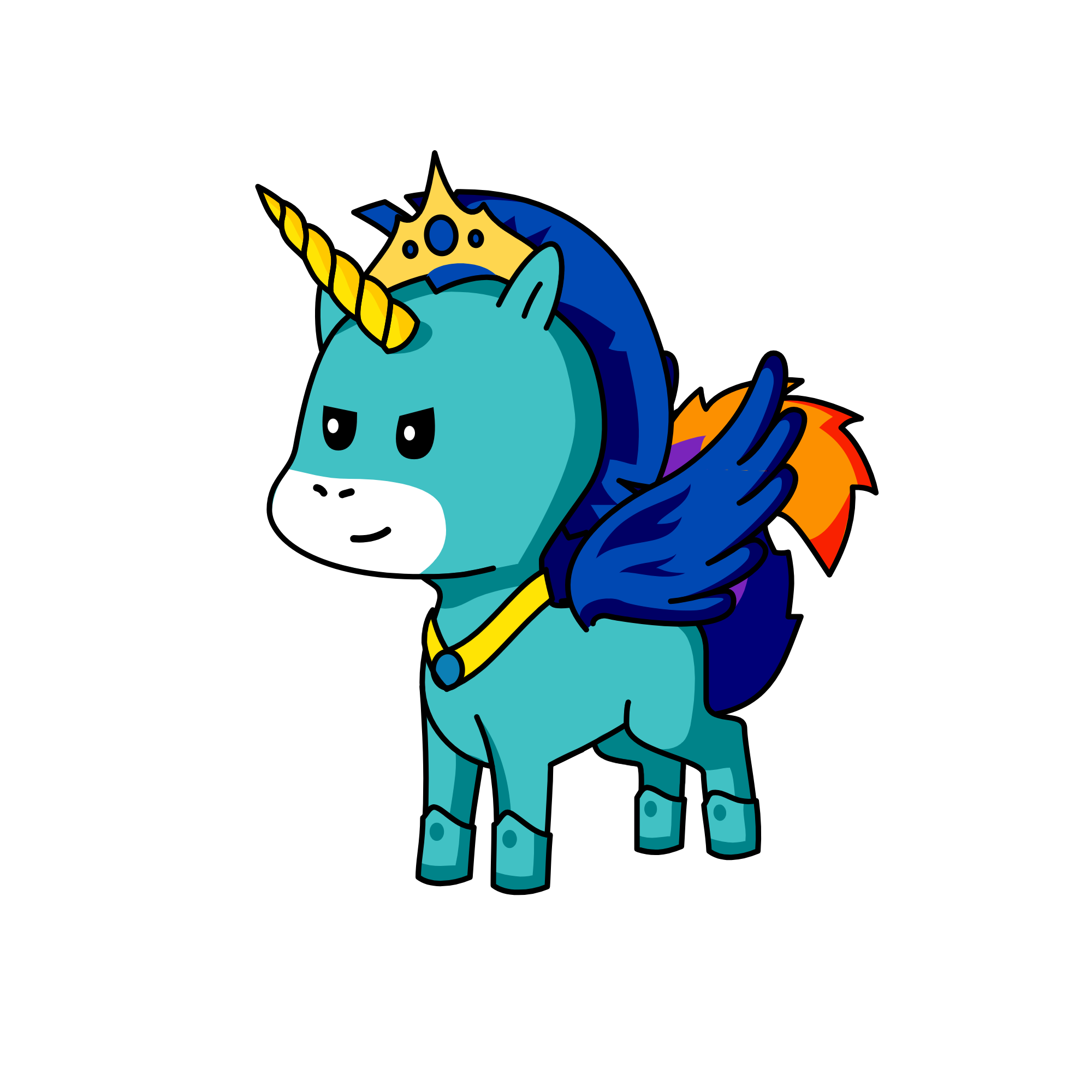 God of darkness, the unicorn