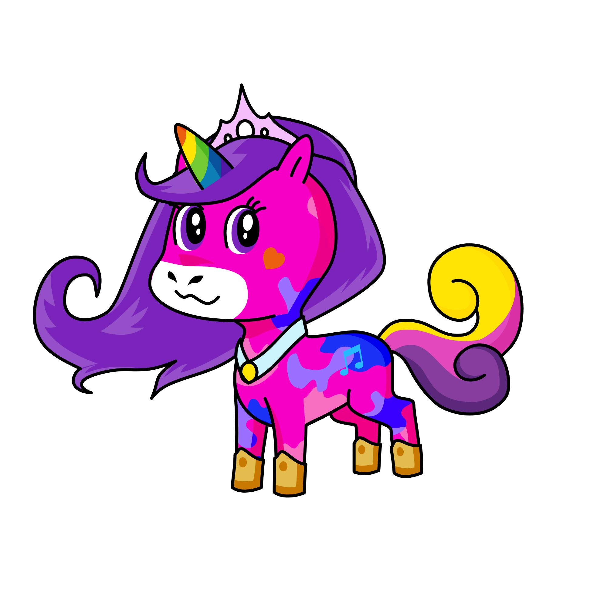 Melody, the unicorn
