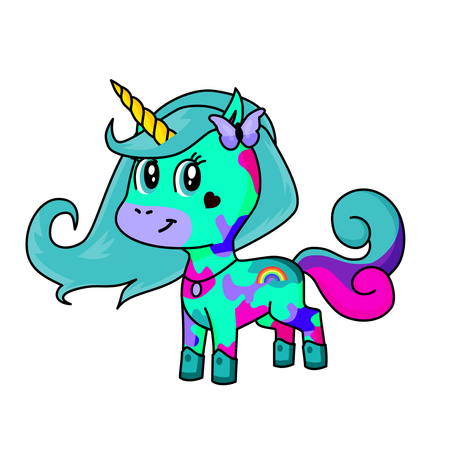 LLamacorn, the unicorn