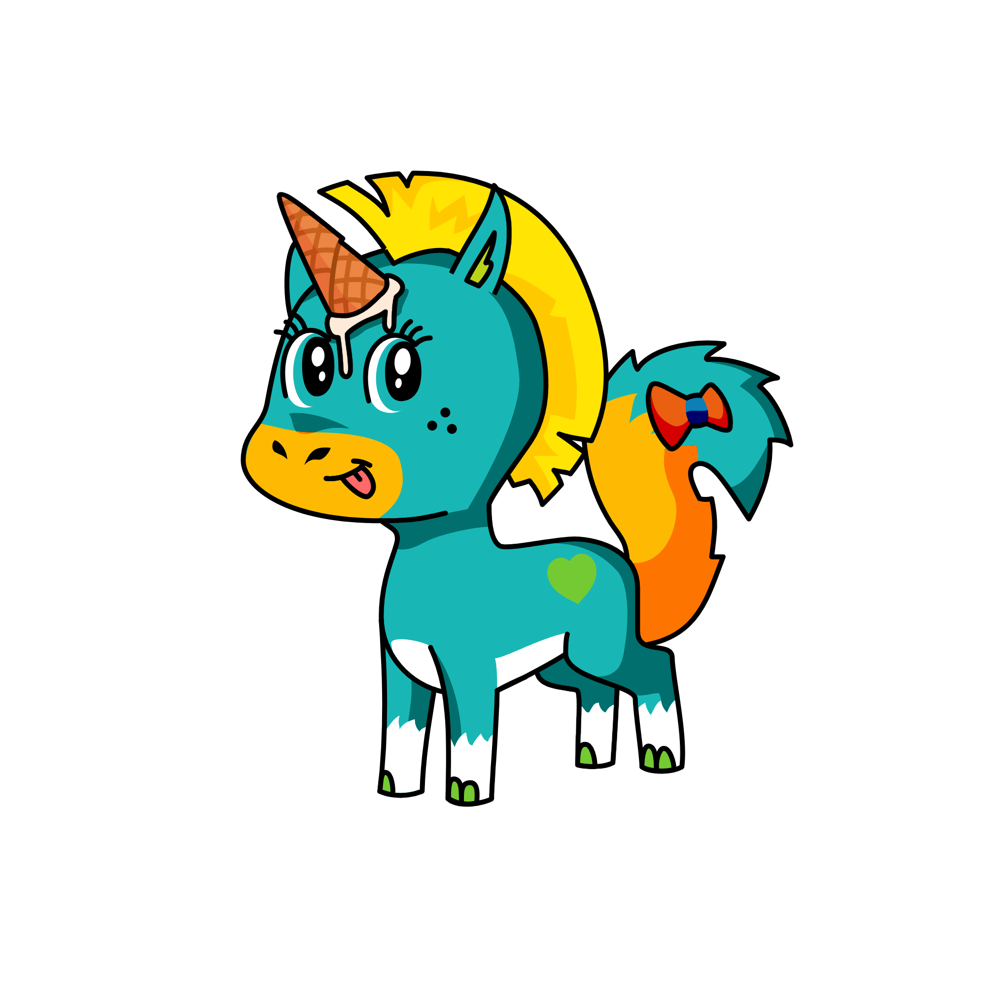 kuromi, the unicorn