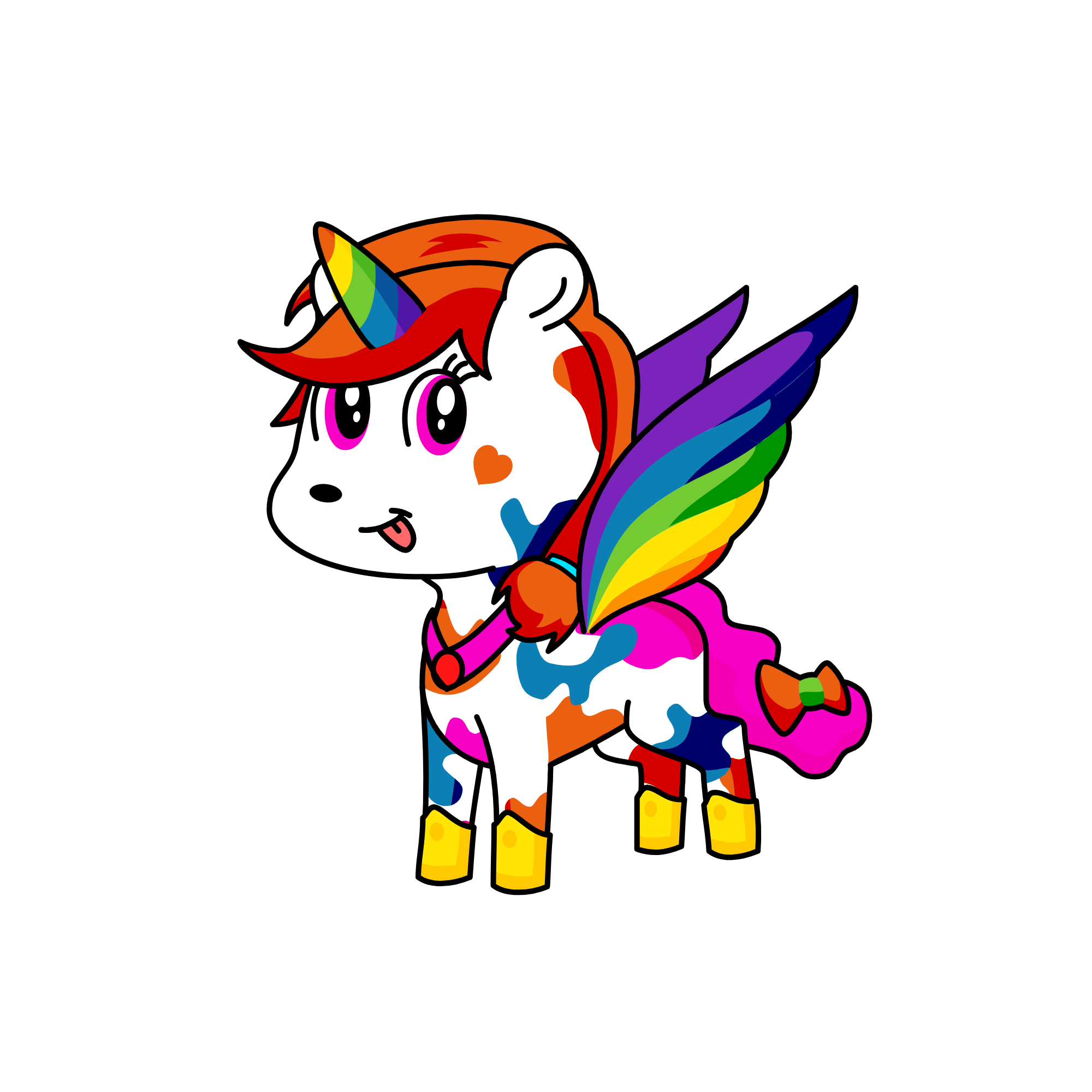Rainbz, the unicorn