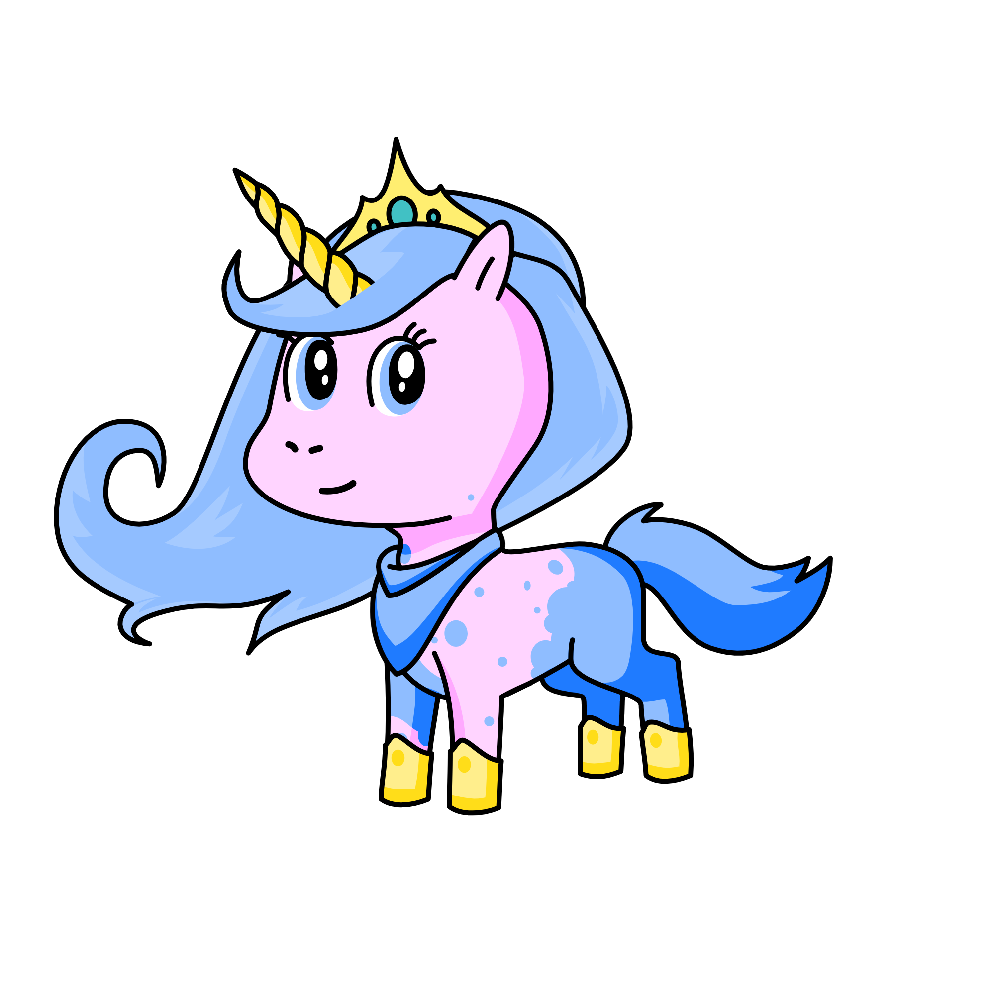 snowy, the unicorn
