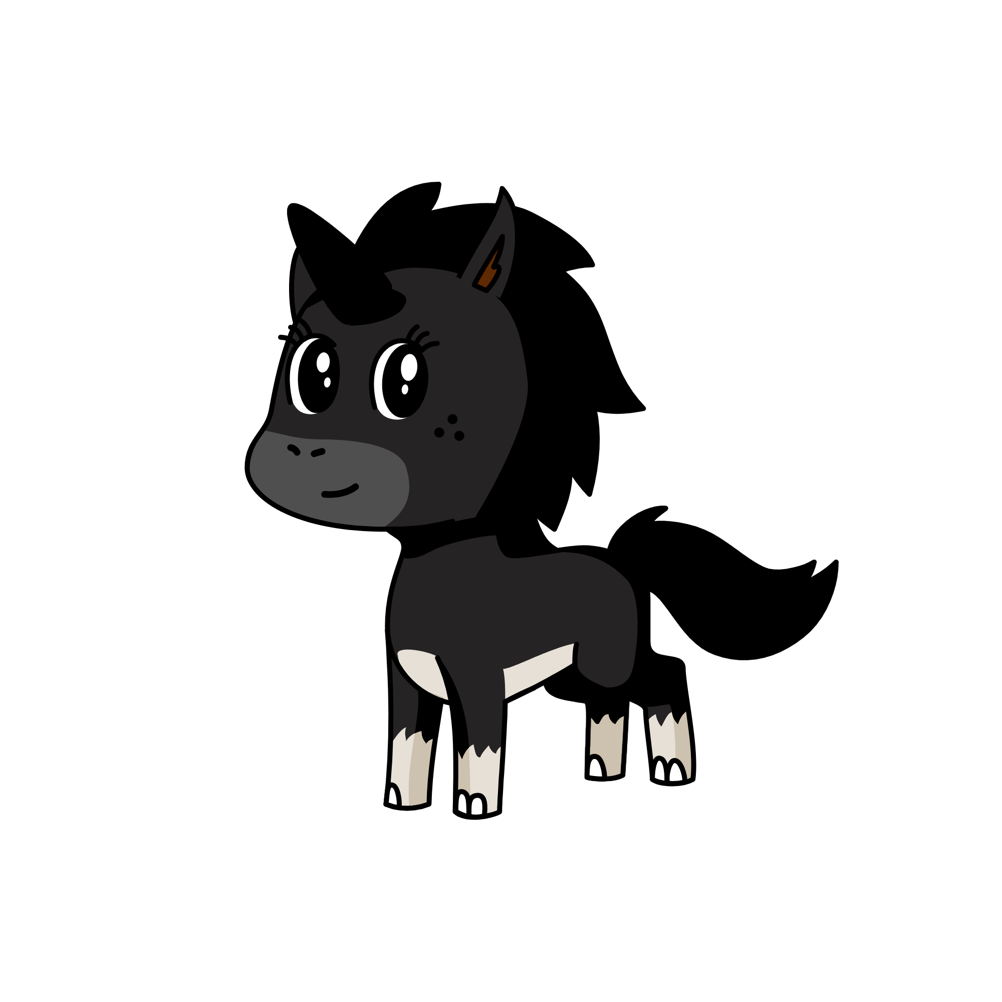 Mr no colors, the unicorn