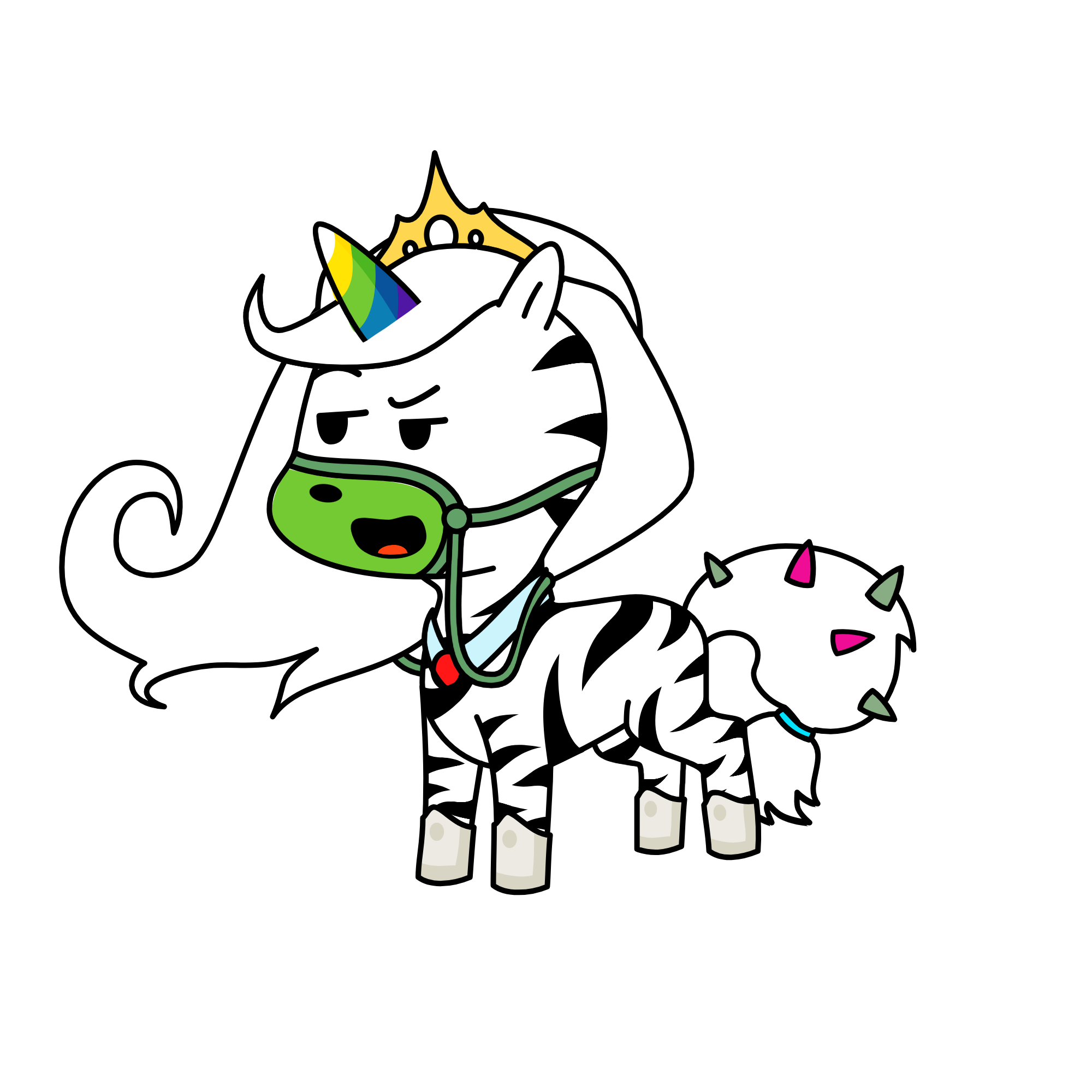 rainbow , the unicorn