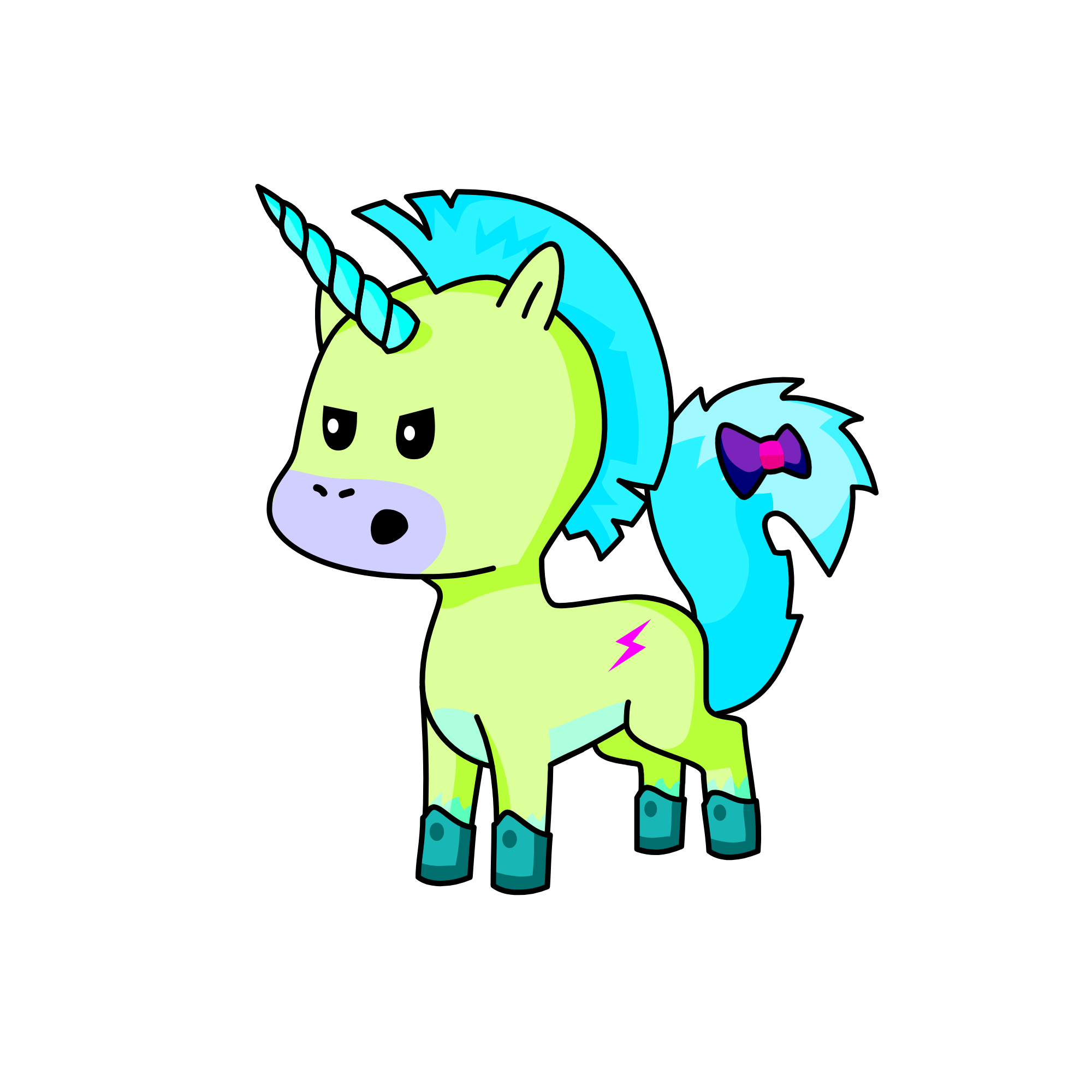 Lightning, the unicorn
