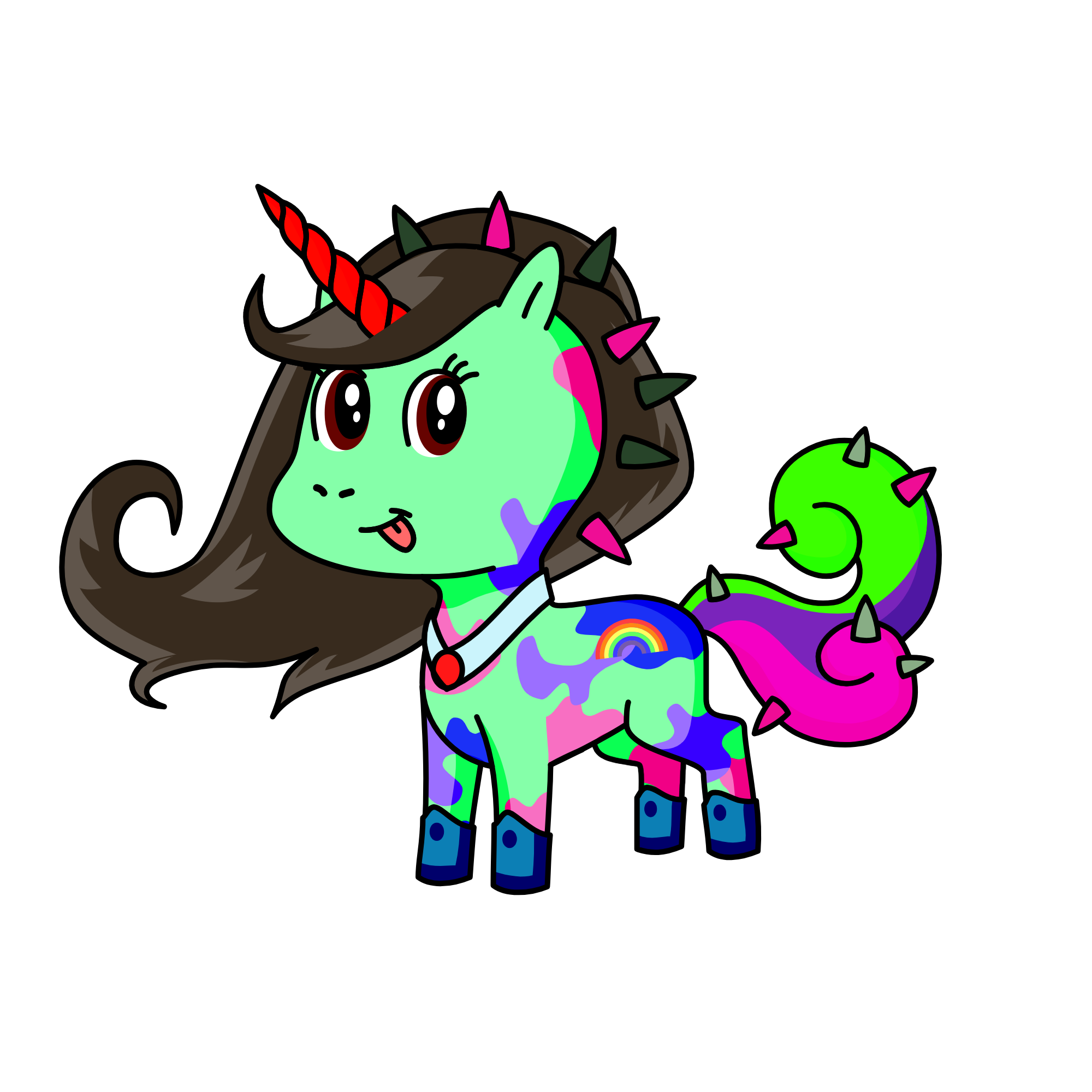 Rainbow , the unicorn