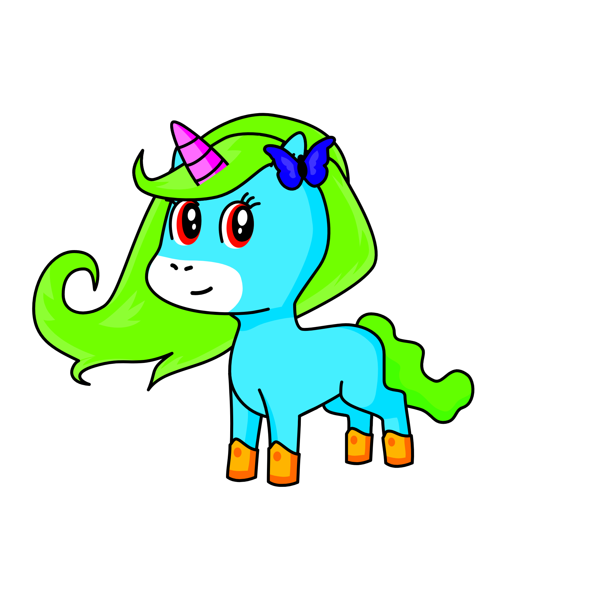 random, the unicorn