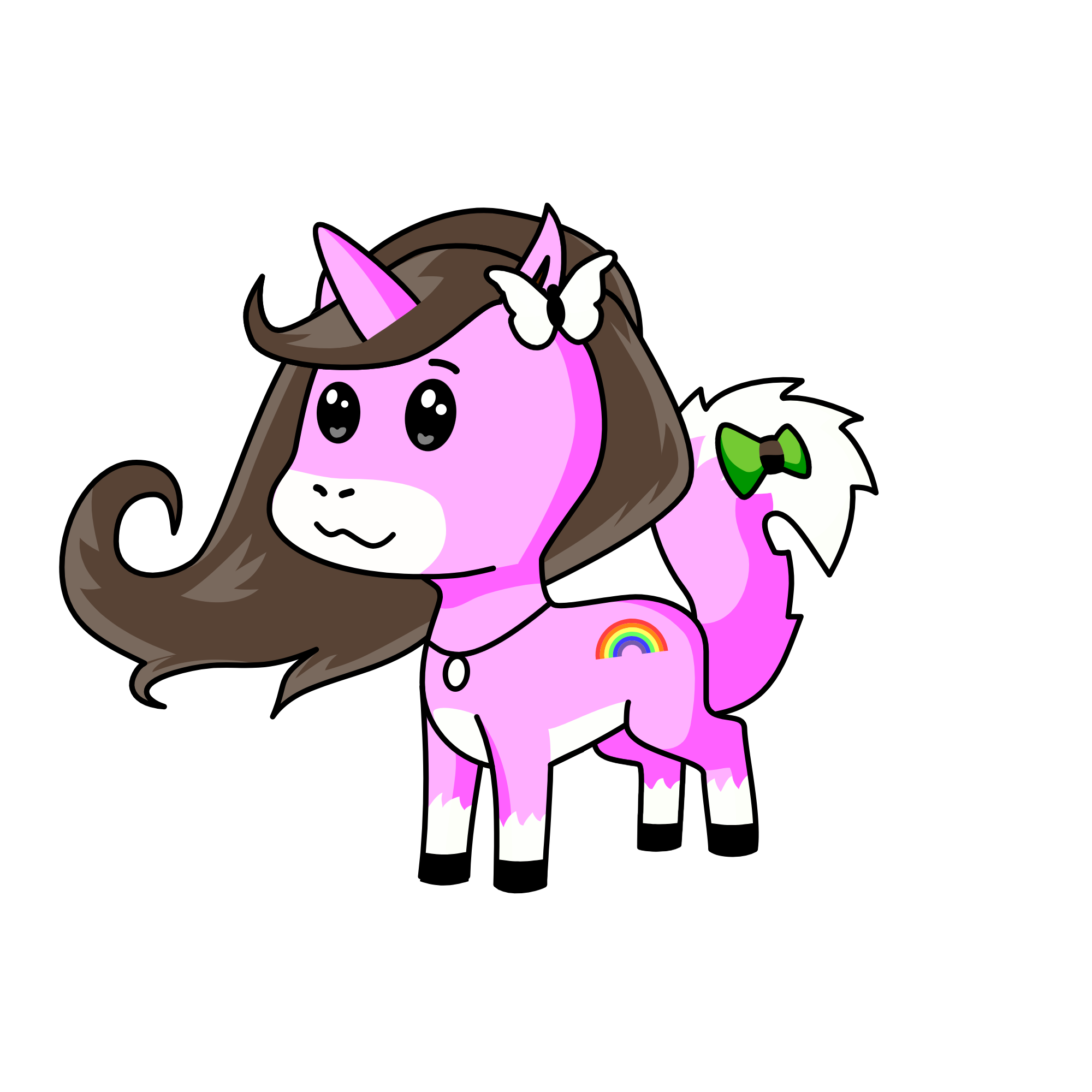 Rainbow, the unicorn