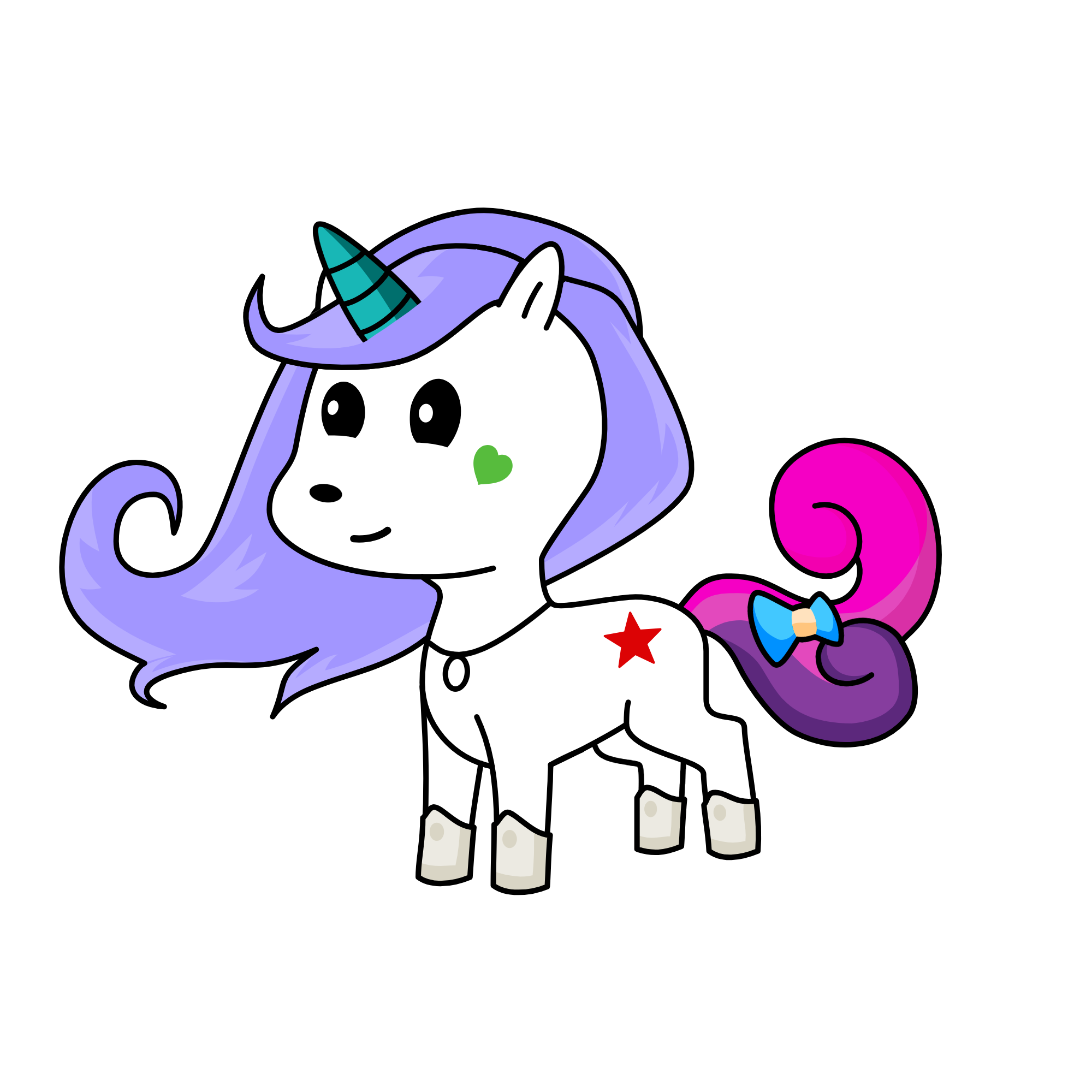 snowy, the unicorn