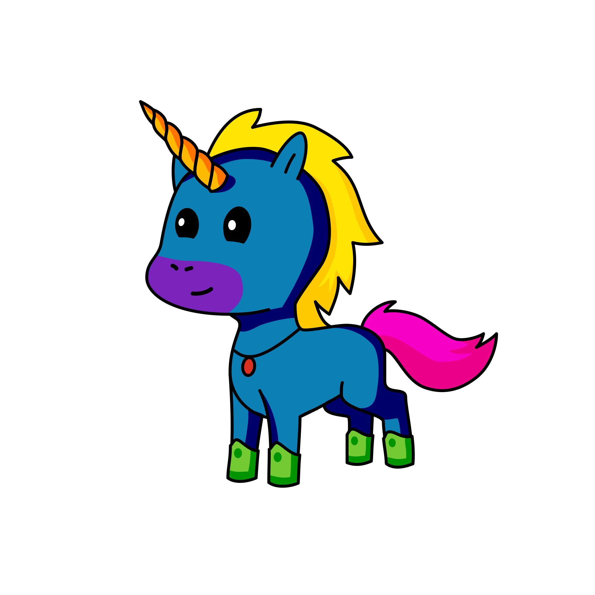Water Bottle, the unicorn